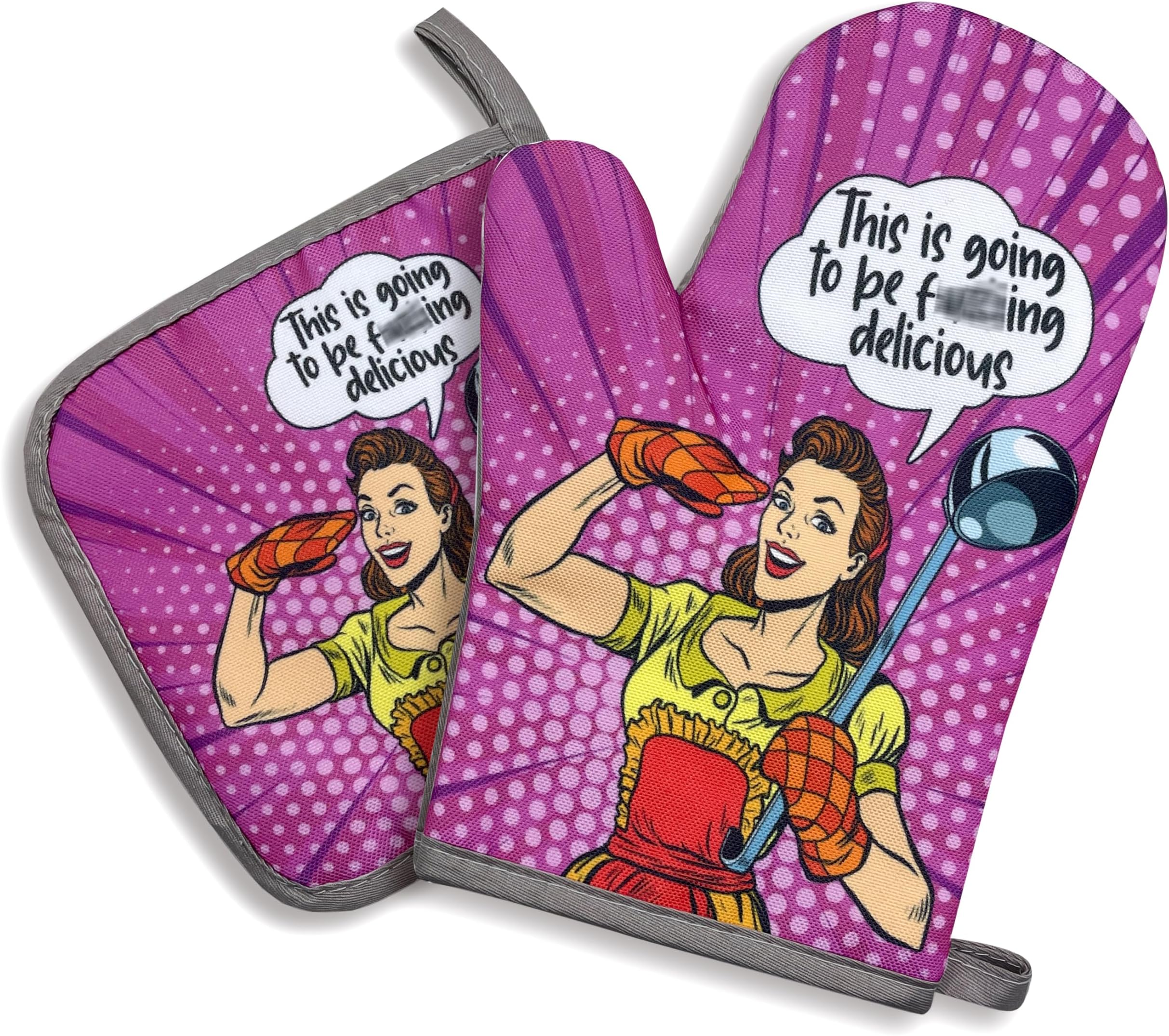 Blue Q Oven Mitt, Get Ready to Undo Your Pants. Super