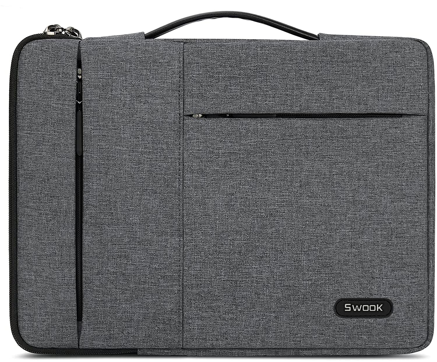 SWOOK Laptop Sleeve Case 15-15.6 Inch Computer Carrying Case Handle Briefcase Bag Compatible with 15.6 Inch MacBook Air/Pro 15-15.6 Inch HP Dell ASUS Samsung Notebook (Grey, 15-15.6 Inch) (B09GP9ZBJL) Amazon Price History, Amazon Price Tracker