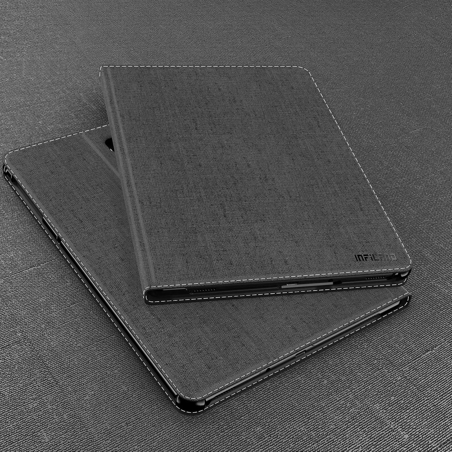 INFILAND Galaxy Tab S4 10.5 Case with S Pen Holder (Auto Wake/Sleep) Compatible with Samsung Galaxy Tab S4 10.5 SM-T830/ T835 2018, Gray