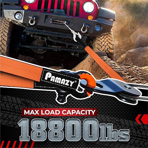 Miniatura 3 de 2 Pack 2”x3FT Supper Sturdy Lift Sling Straps, 18800 Pound Capacity Heavy Duty Eye-Eye Nylon Strap for Hoist, 2-Ply Polyester Rigging Straps, Tree