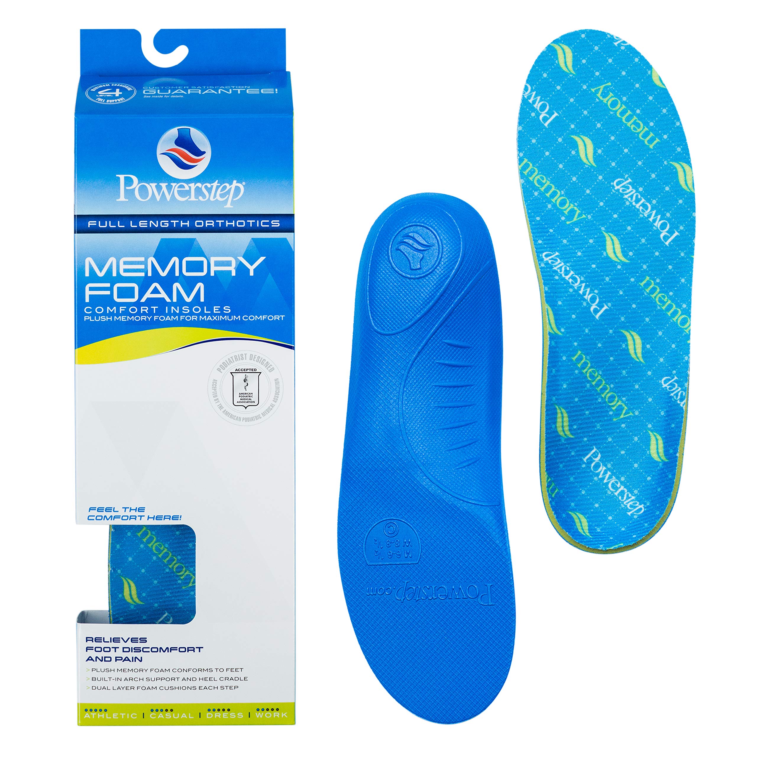 Unisex-Adult Memory Foam Insoles