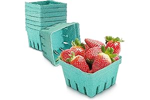 FMP Brands Green Molded Pulp Fiber Pint Produce Basket