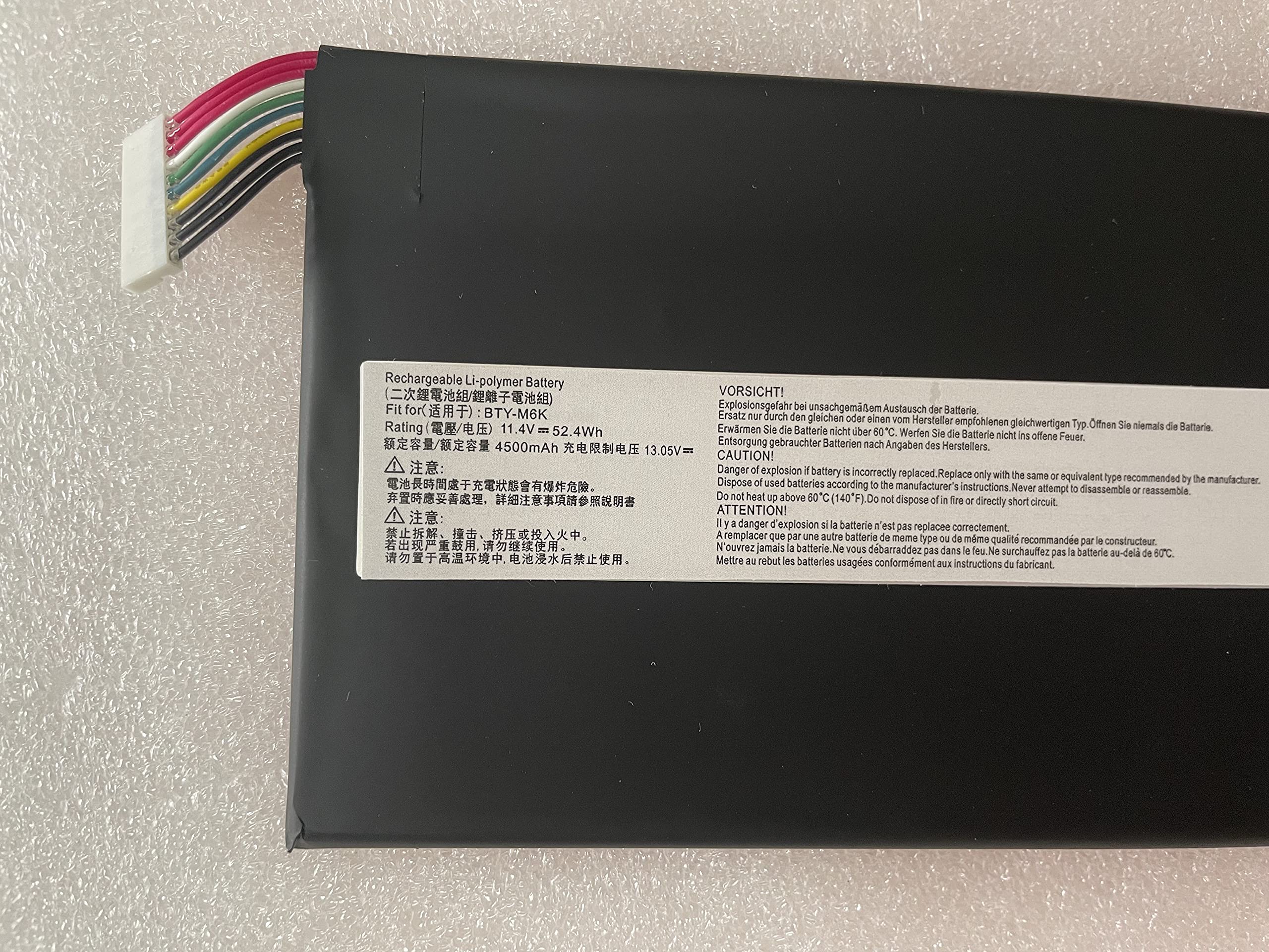 BTY-M6K Laptop Accu voor MSI Stealth Pro GF63 GF65 GF75 GS63VR GS73VR 7RG 7RG-005 Thin 8RB 8RC 8RD 8RD-031TH 8RC 8RF 8SC 8RX 9SC 9SCXR Thin WS63 8SK WP65 WF75 WF75 WF75 BTY-M6K Laptop Accu voor MSI Stealth Pro GF63 GF65 GF75 GS63VR GS73VR 7RG 7RG-005 Thin 8RB 8RC 8RD 8RD-031TH 8RC 8RF 8SC 8RX 9SC 9SCXR Thin WS63 8SK WP65 WF75 WF75 WF75