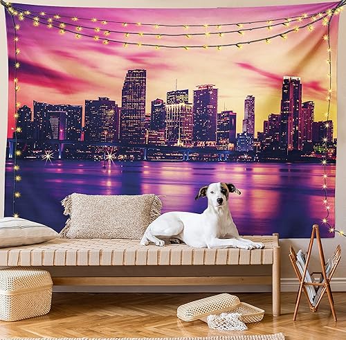 Miniatura 48 de Lunarable Tapiz amarillo y gris, tamaño individual, margaritas retro envejecidas, espirales de dibujo de líneas de margaritas bocetadas, plantas de