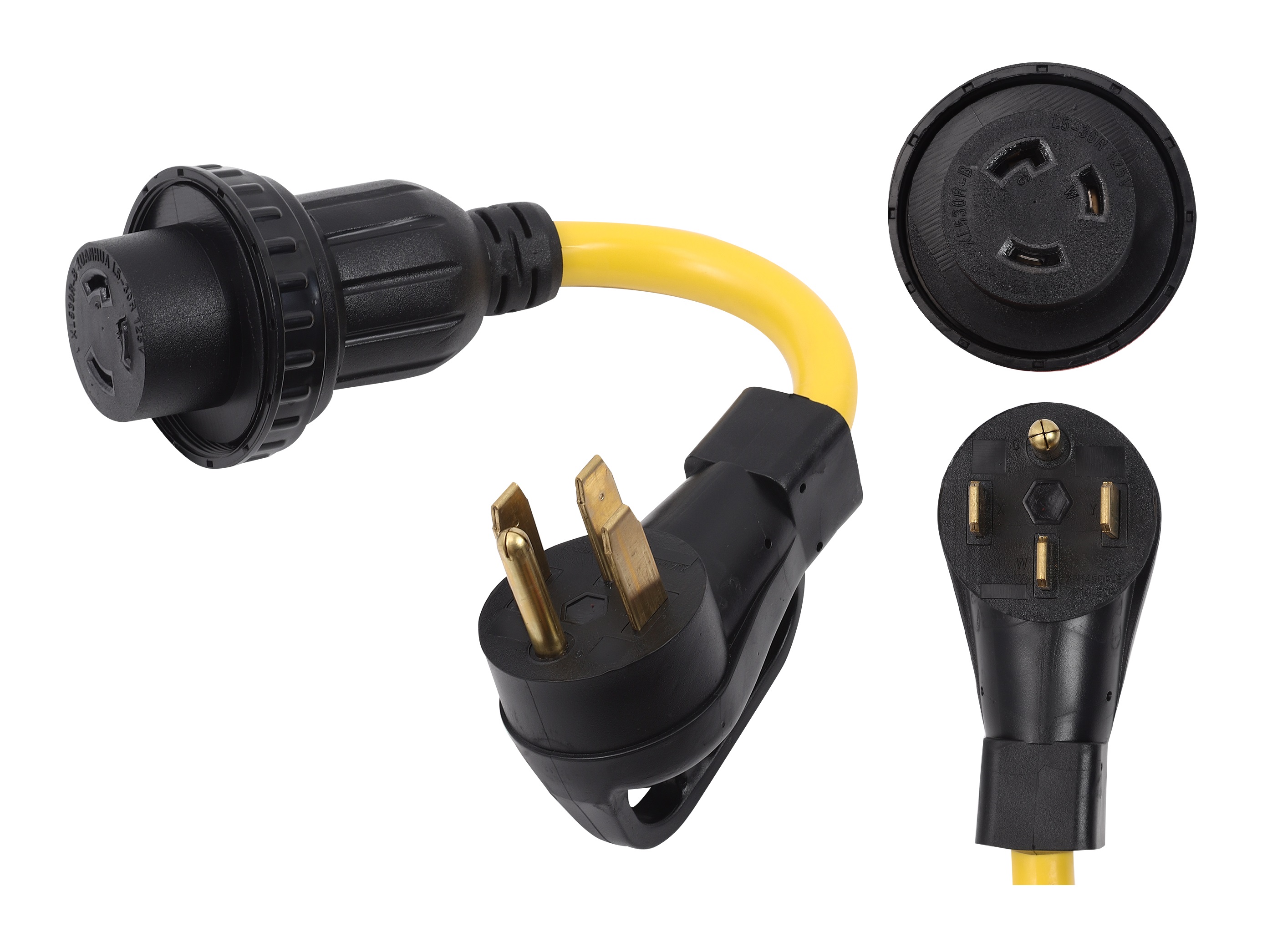 Amazon.com: ONETAK NEMA 14-50P to L5-30R Lock 120V 50 Amp 4 Prong