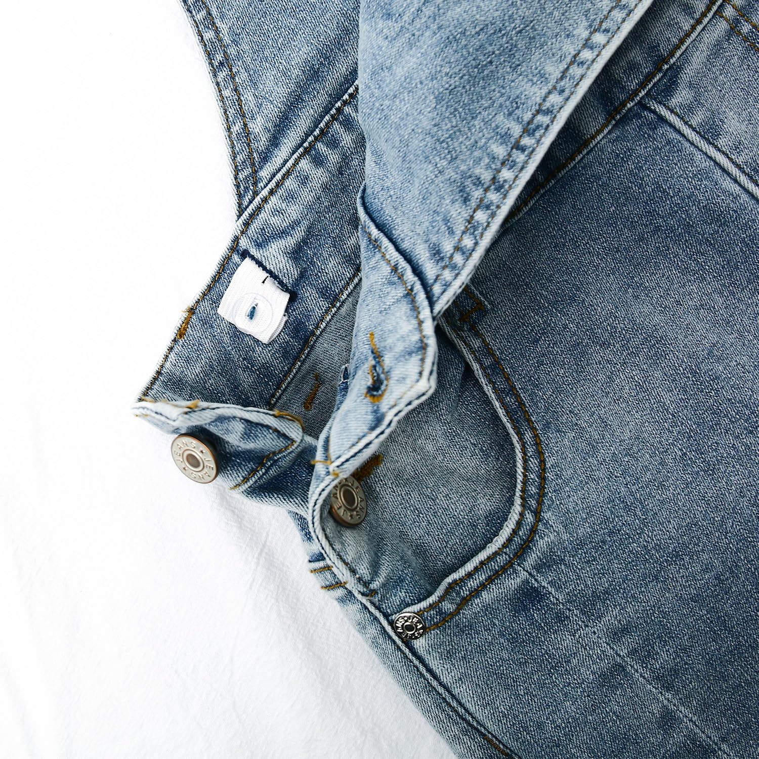 KIDSCOOL SPACE Jeans-Latzhose für Mädchen, Jeans-Latzhose für kleine und große Kinder