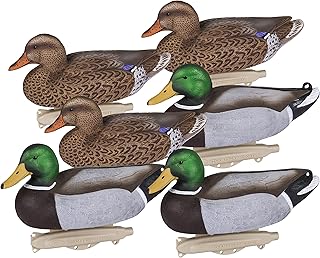 Flambeau Outdoors 8036SUV Storm Front 2 Mallard Decoys, Classic Floaters - 6-Pack