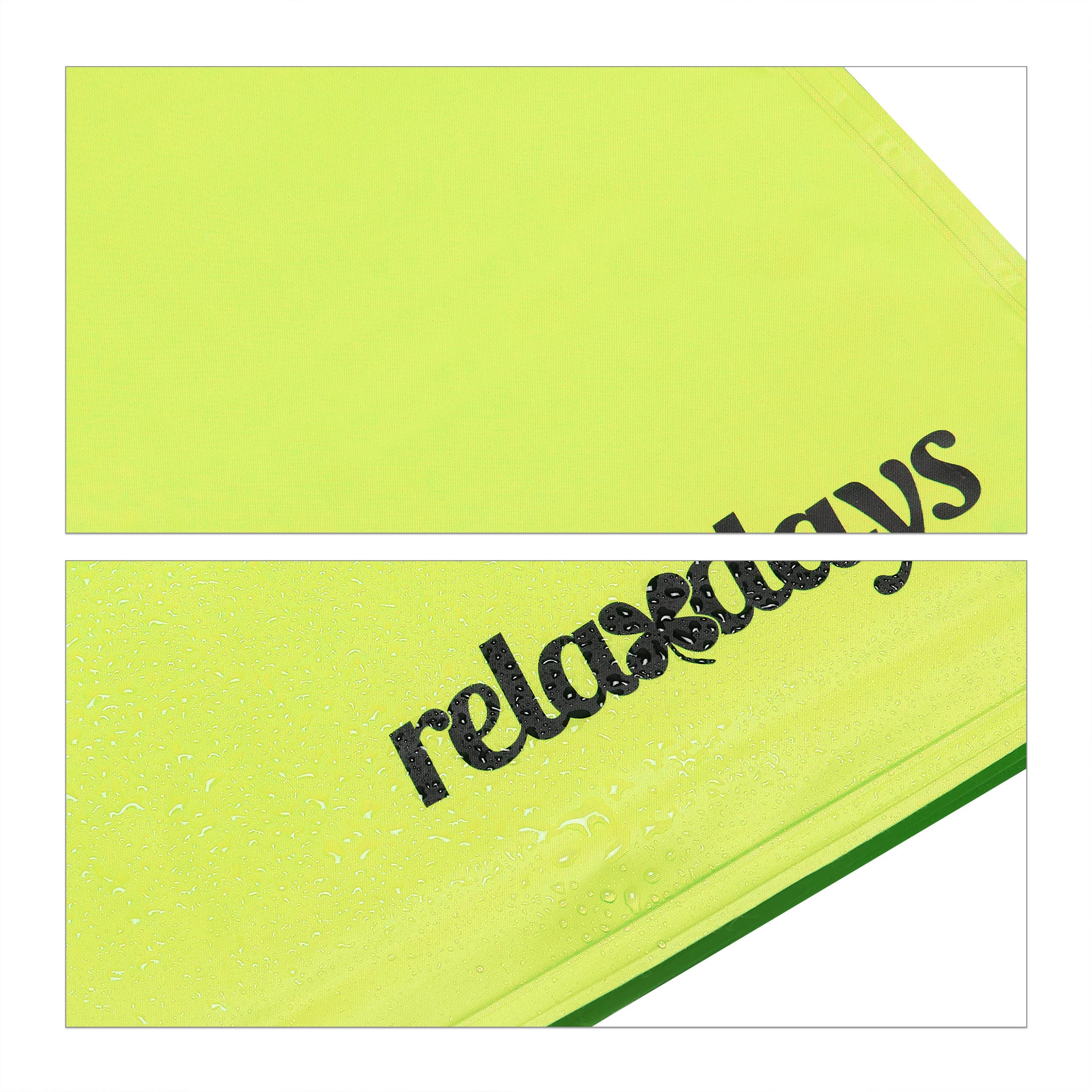 Relaxdays Tapis rafraîchissant pour Chien, 60 x 100 cm, Matelas Auto-rafraichissant, Gel, pour Vos Animaux, Vert