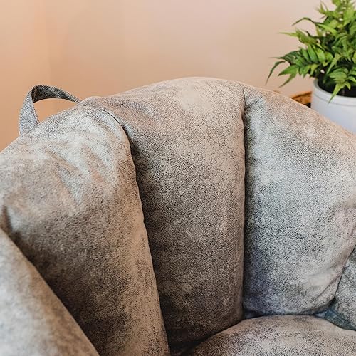 Miniatura 113 de Big Joe Milano Outdoor - Puf para exteriores, color blanco marino Cuero Montana Negro,Smartmax negro,Caribou,Carmel Montana Cuero,Blazer de