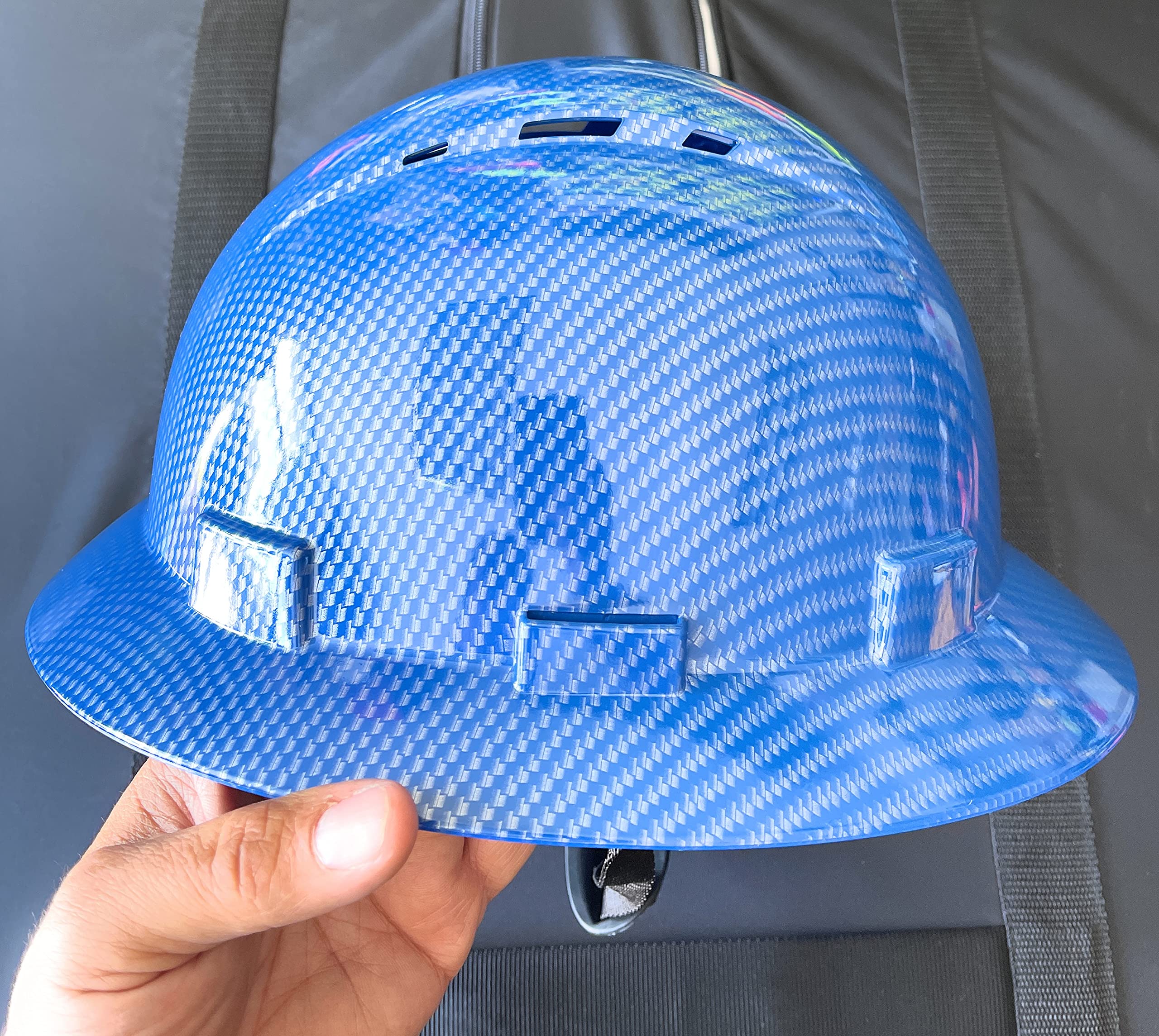 HDPE Hydro Dipped Full Wing Hard Hat Con Suspensión Fas-trac De 4 Punt - Foto 11