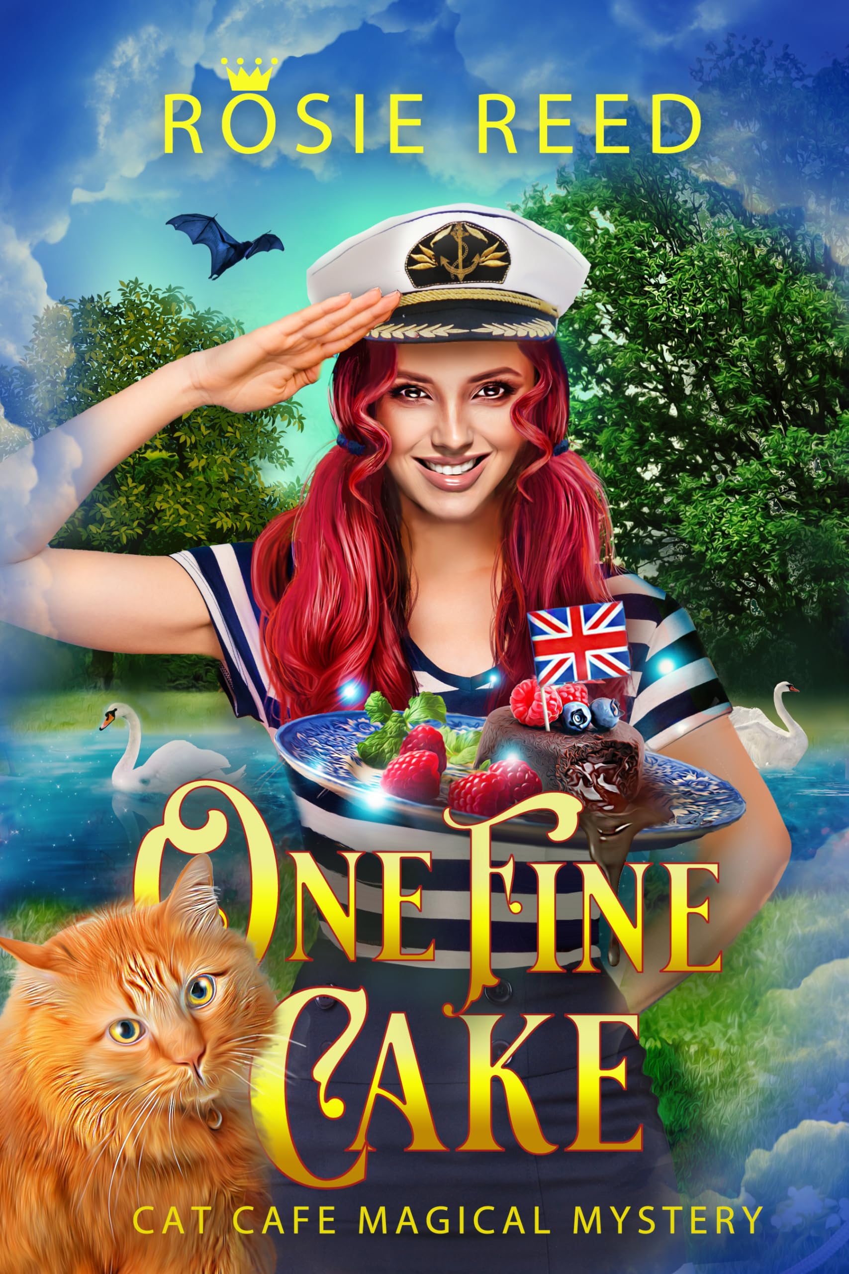 One Fine Cake: A Paranormal Cozy Mystery (Cat Cafe Magical Mystery Book 2)