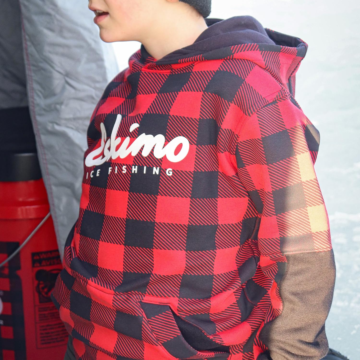 Eskimo® Youth Retro Bufflao Plaid Hoodie, Youth, Plaid, 43614