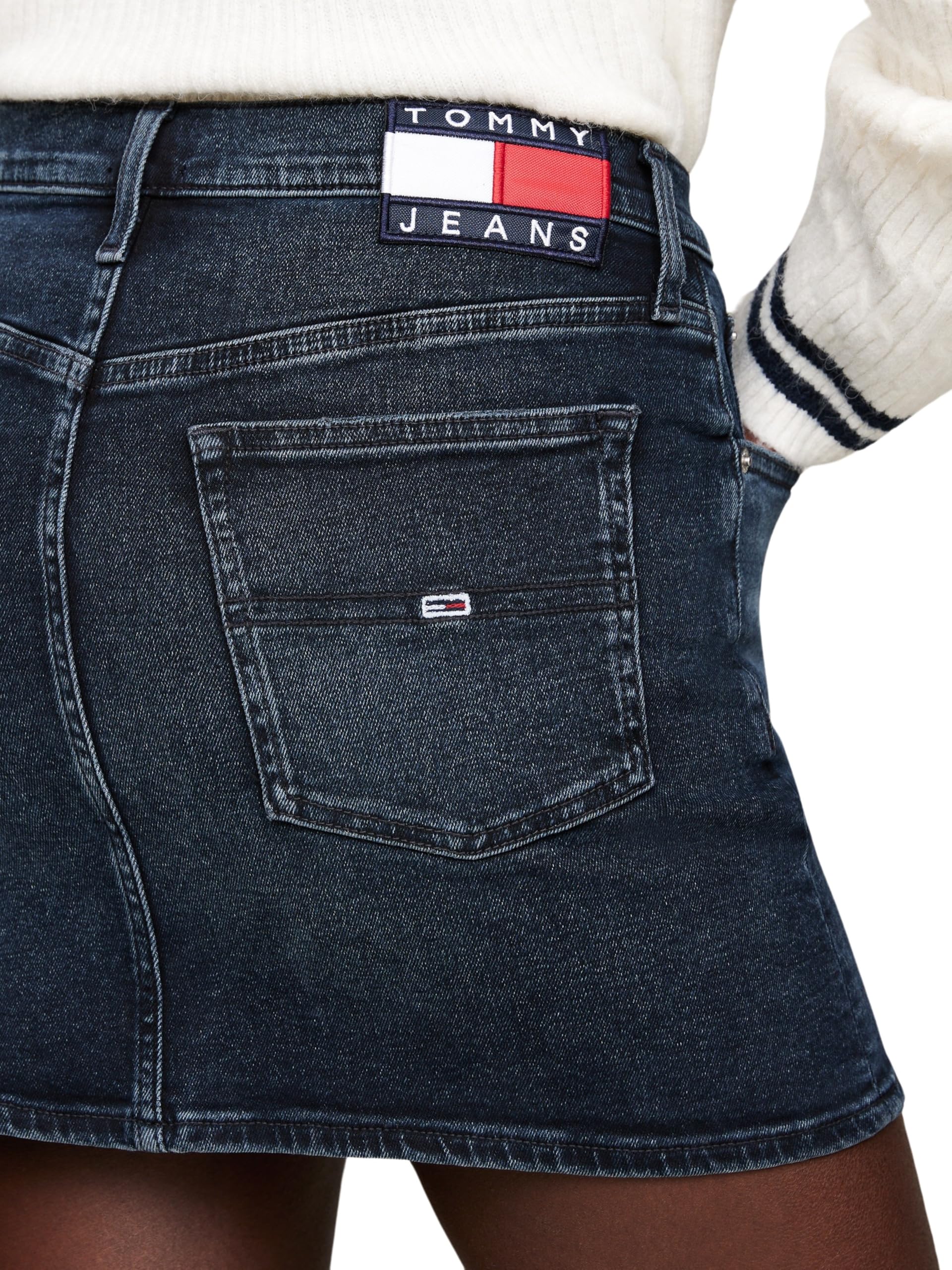 Tommy Jeans Jupe en Jean Femme Izzie Skirt Courte