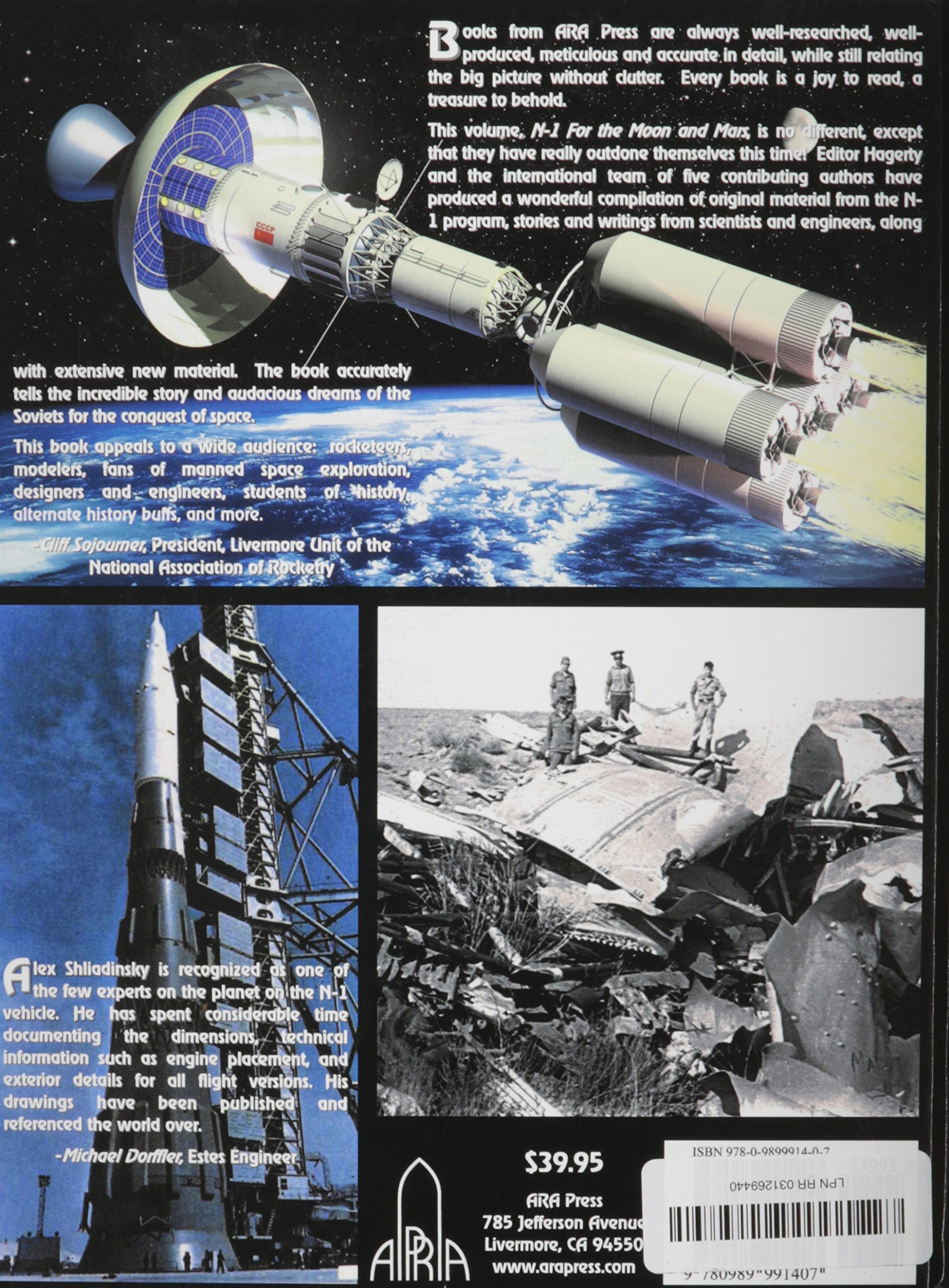 N-1: For the Moon and Mars A Guide to the Soviet Superbooster (English and Russian Edition) by Matthew Johnson, Nick Stevens, Alexander Shliadinsky, Igor B (2014) Hardcover