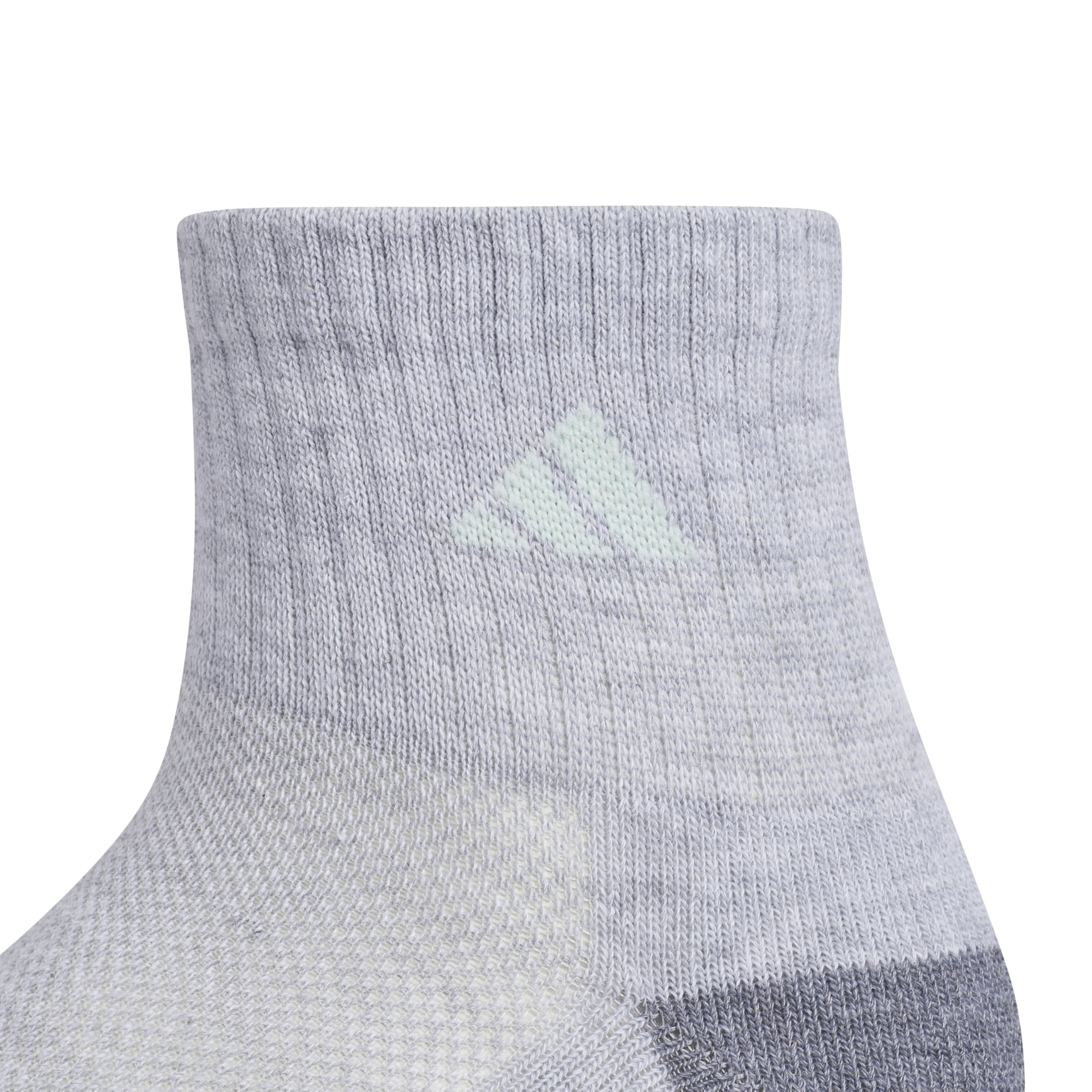 adidas Unisex Kinder gepolsterte Viertel-Knöchelsocken für Jungen und Mädchen (6 Paar), langlebig und bequem