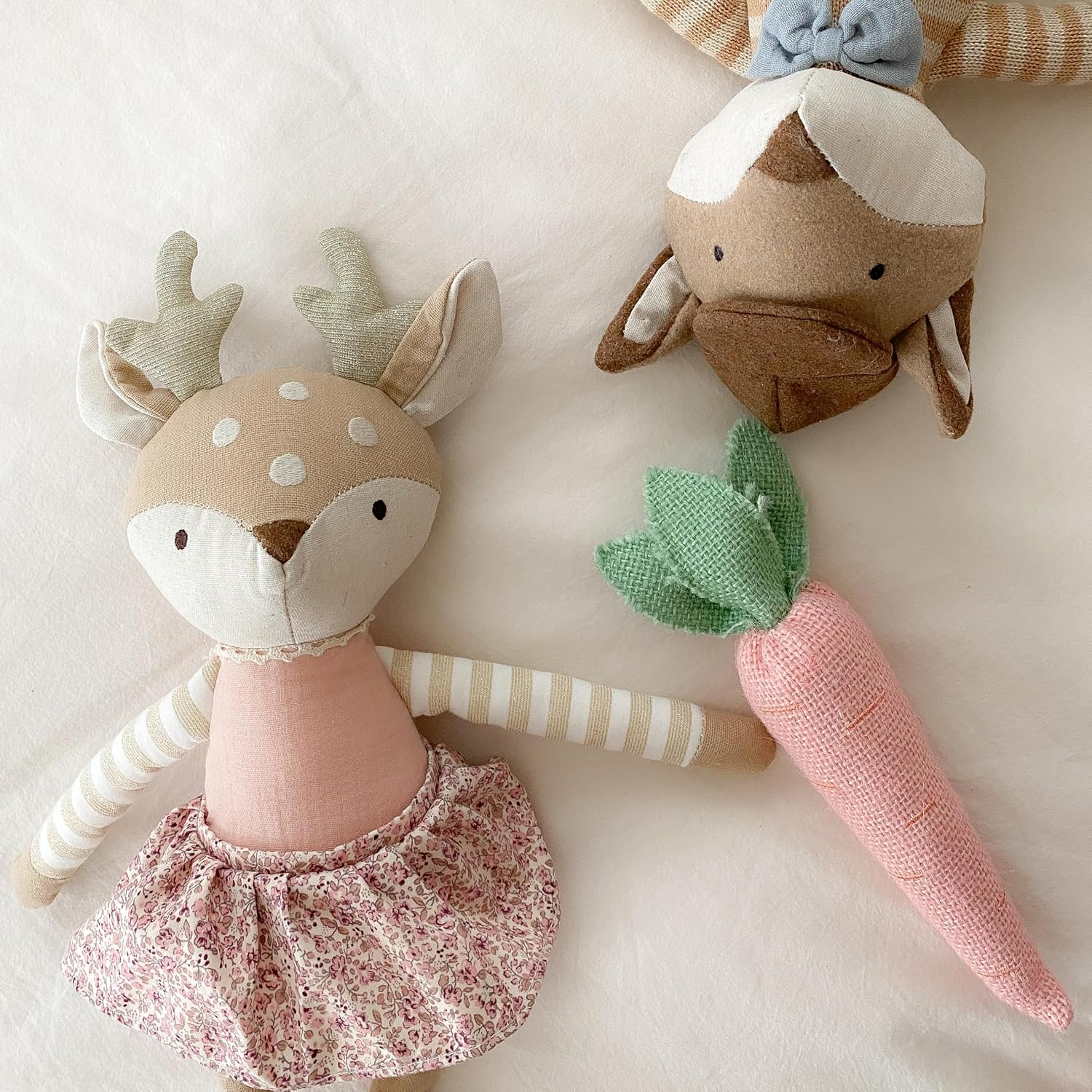 MON AMI Fleurette The Fawn Stuffed Doll – 16 Inches Woodland Plush Toy | Soft & Cuddly Deer Doll for All Ages | Perfect for Nursery Décor, Birthdays & Baby Showers - Image 8