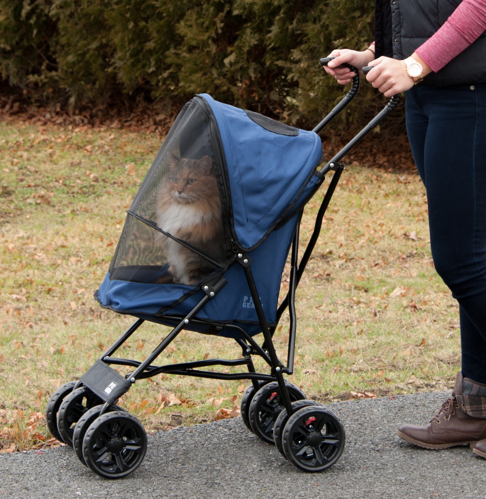 Poussette Pour Chien Pet Gear Travel Lite Plus Stroller, Compact