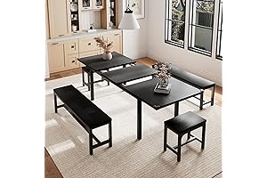 5-Piece Farmhouse Dining Set: A Rustic Touch for Your Dining Quarters