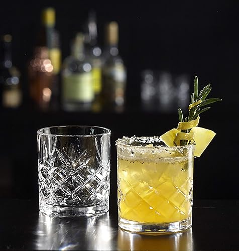 Miniatura 3 de Royalty Art Kinsley Clovelly juego de 8 vasos altos de 12 onzas, vasos con diseño texturizado para beber agua, cerveza o soda, vajilla moderna y