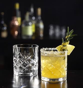 Royalty Art Kinsley Lowball Whiskey Glasses, 8 Pc. Set, 10.6 ounce Short  Drinking Glassware for Liquor, Bourbon, Rye, or Beer, Elegant Drinkware for  Men or Women, Dishwasher Safe (Lowball): Highball Glasses - Amazon.com