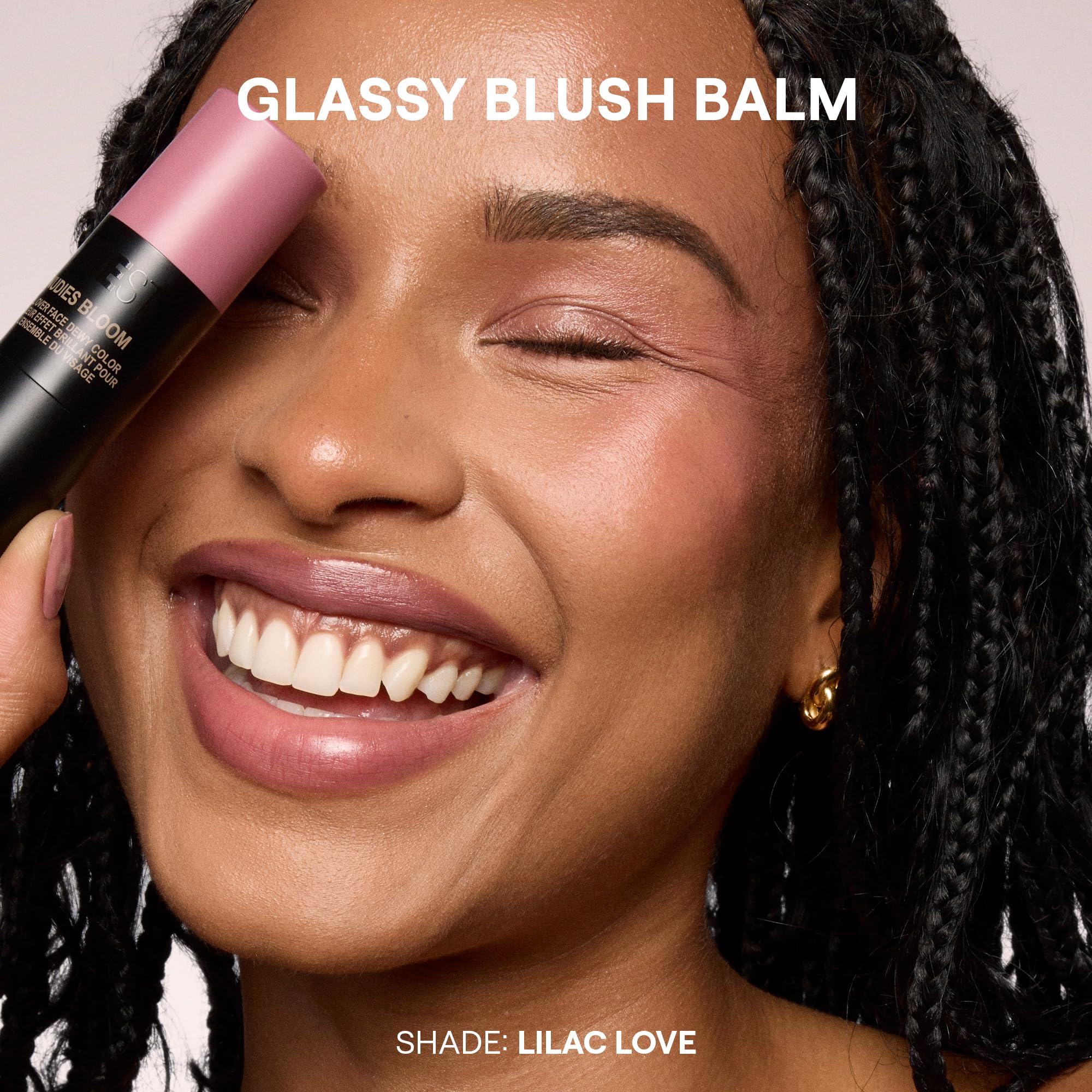 NUDESTIX Nudies Bloom Dewy Blush Stick Lilac Love – Dewy Blush Balm, Glassy Glow, Hydratisierend, Vegan – Für Wangen, Augen & Lippen 7g