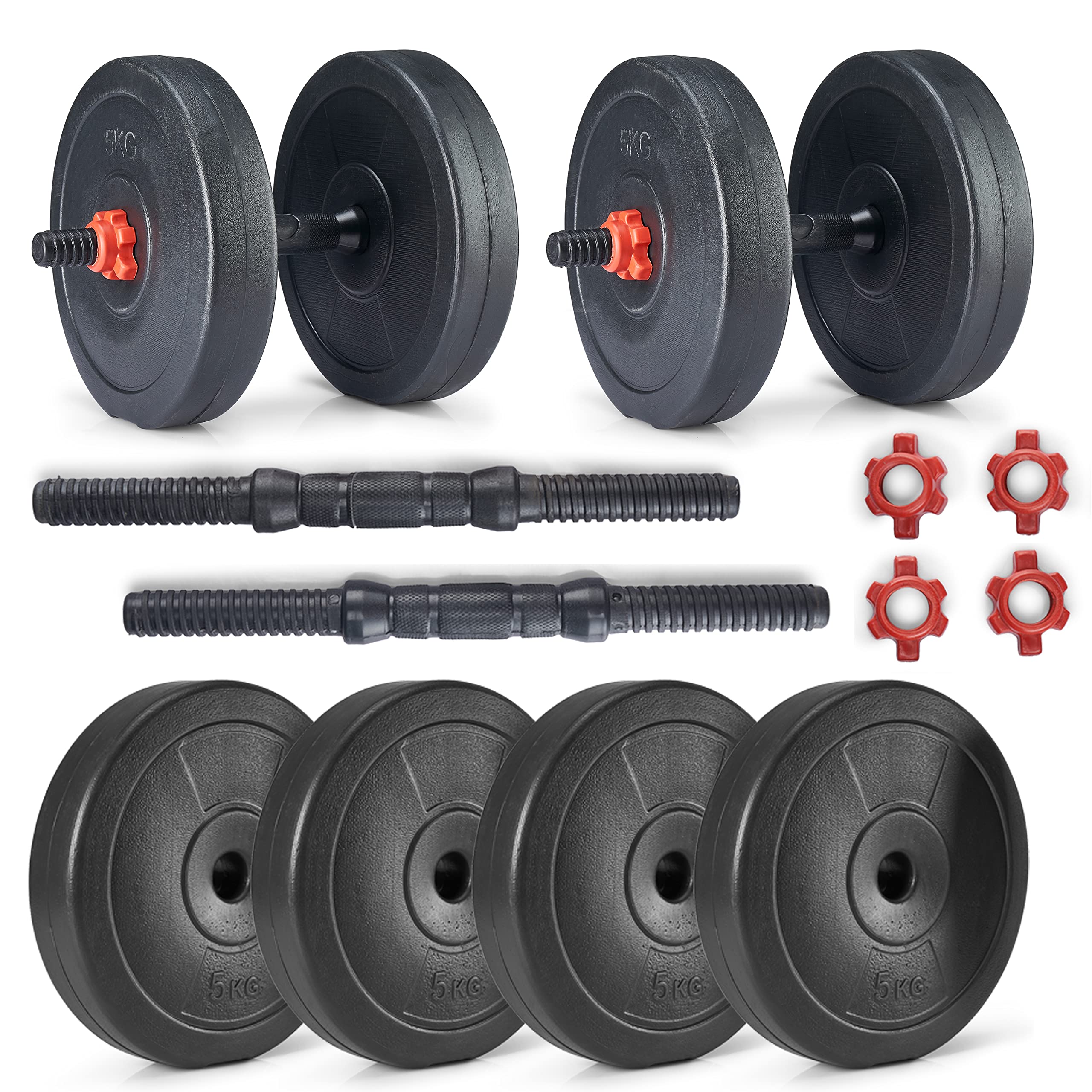Lifelong PVC Plate 5kg*4= 20kg with dumbbell Rod