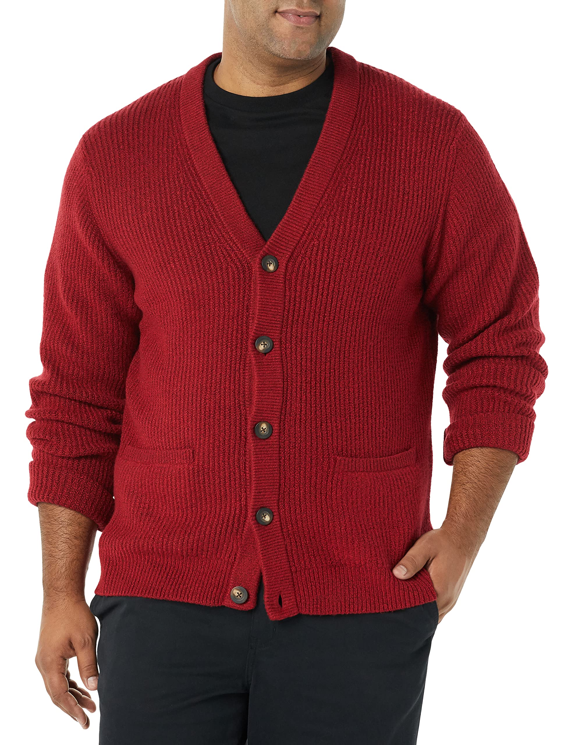 Amazon Essentials Men's LongSleeve Soft Touch Cardigan Sweater XSmall