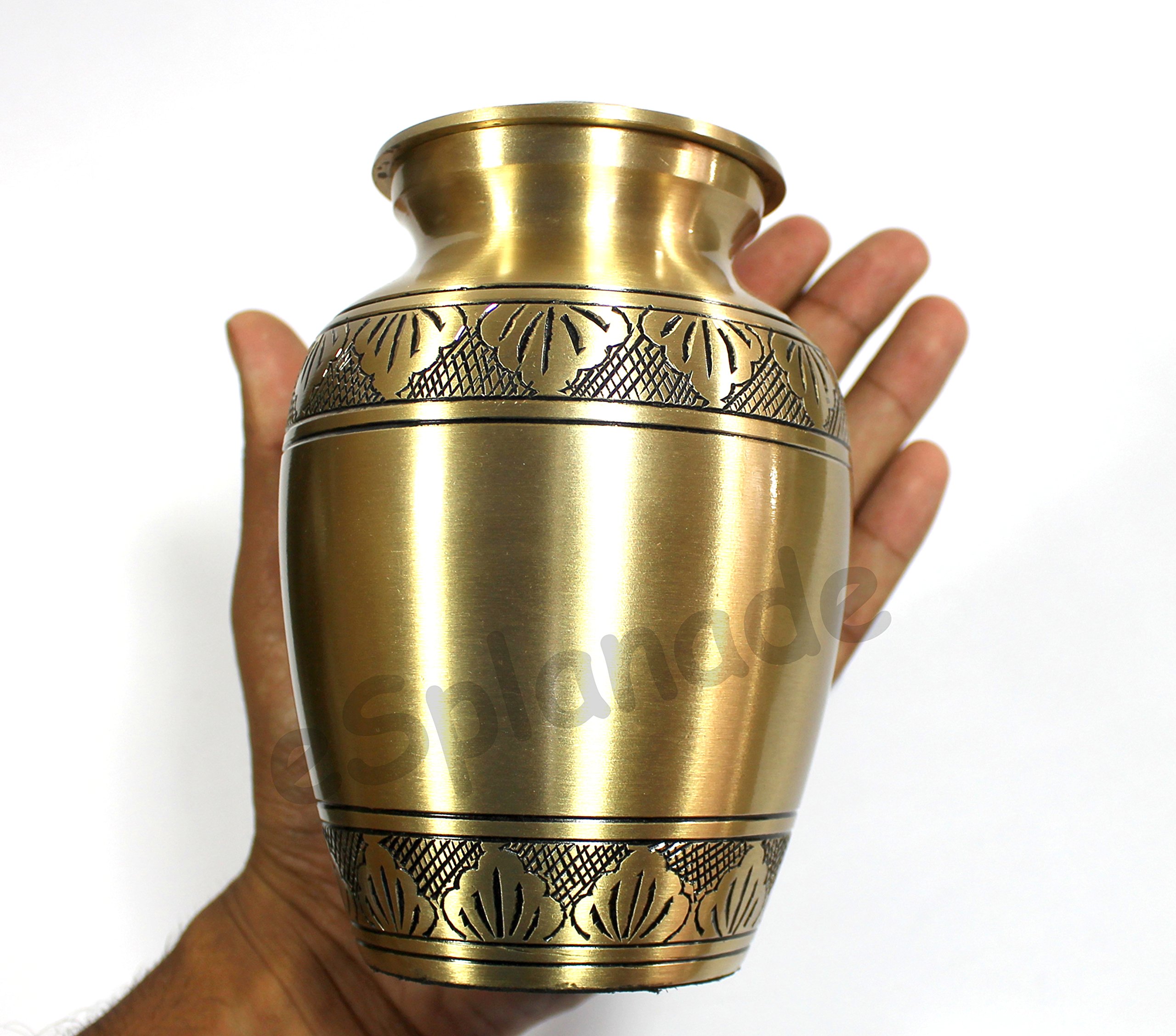 eSplanade Metall-Urnen-Gedenkglas-Behälter (Bronze)
