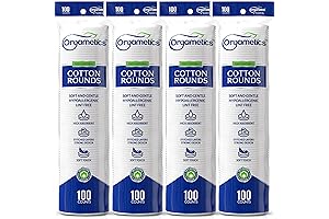 400 Count Premium Grade Natural Cotton & Ultra Soft Reusable Cleansing Pads