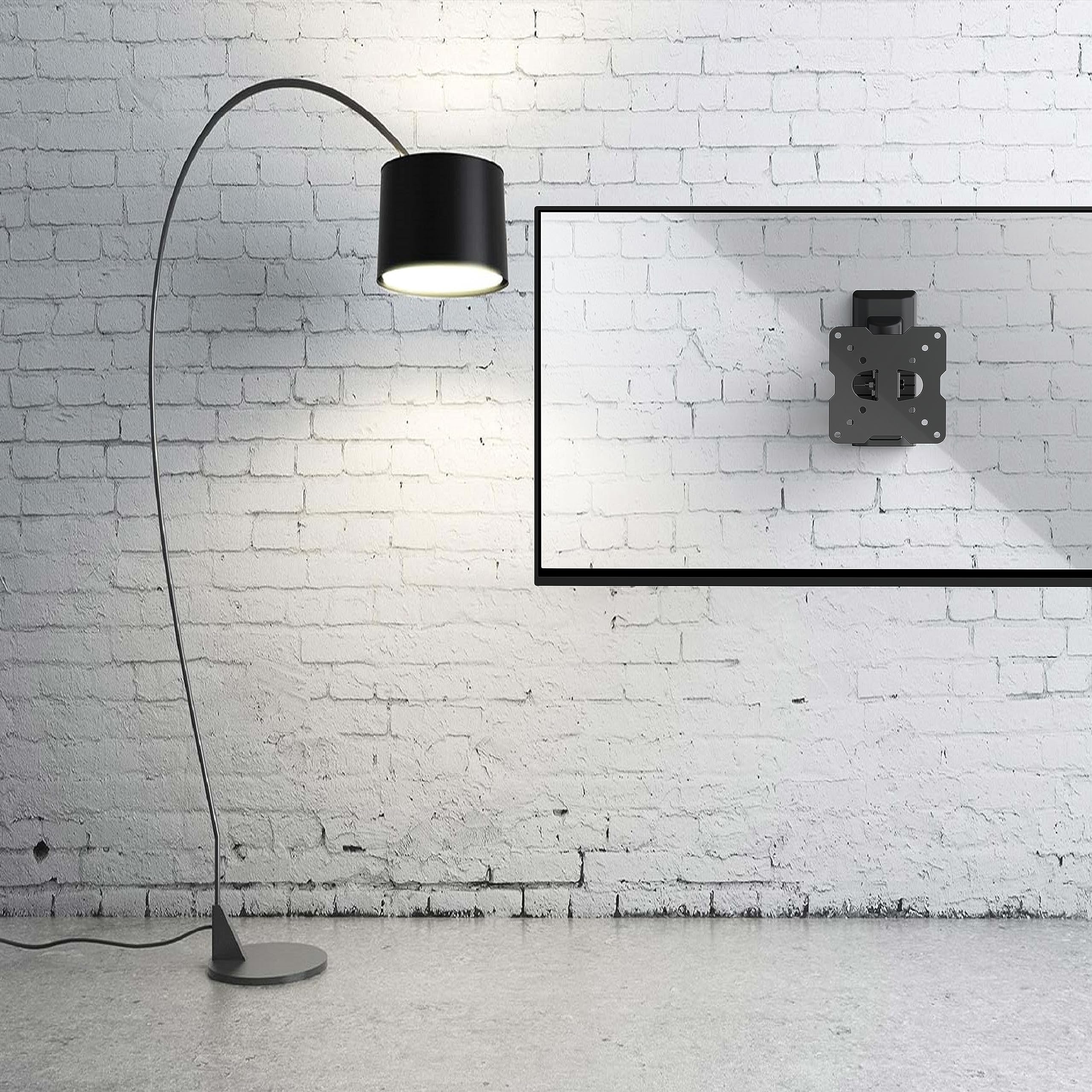 Meliconi FR100 Flat – Supporto TV Inclinabile E Orientabile Per TV 14-25 Pollici, VESA 100x100, Fino A 30kg
