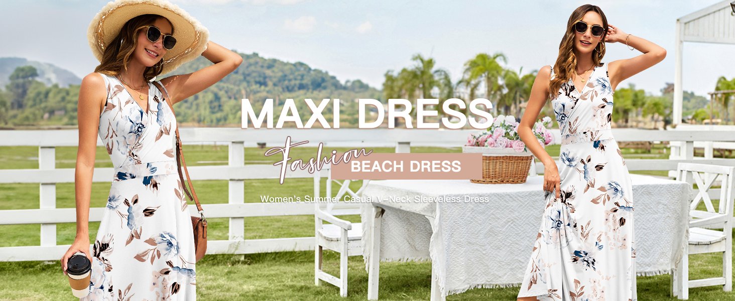womens casual sleeveless dresses MISFAY Women Maxi Dress Wrap V Neck Summer Boho Flowy Black Size:45 inches ChocBMD Long sleeve Black tie SIZE GUIDE Check Size
