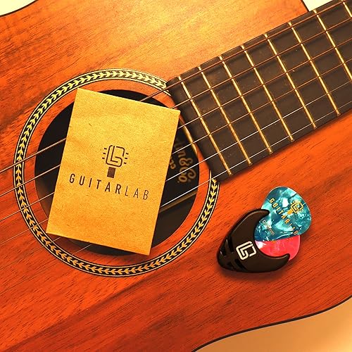 Miniatura 9 de Soporte para púas de guitarra  Incluye 10 púas mixtas gratis de Guitar Lab  Relleno de calcetín  Regalo del Día del Padre  Púas de celuloide para