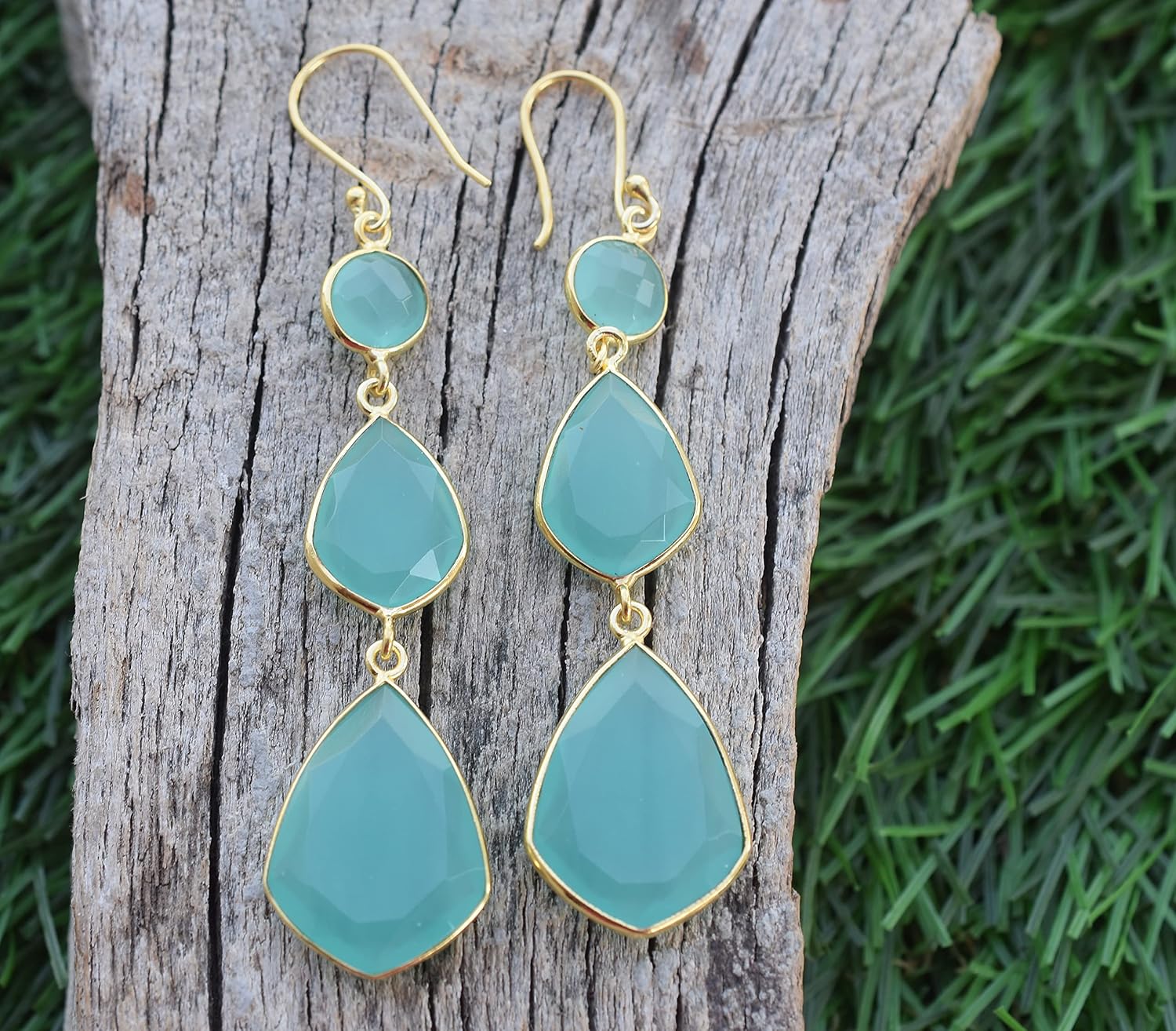 Veracity Jewelry Gold Plated Dangle Earrings For Women Girls - Gift For Women's Birthday Anniversary Wife Mom Girlfriend Sister - Western Fashion Designer Handmade Gold Plated Jewelry