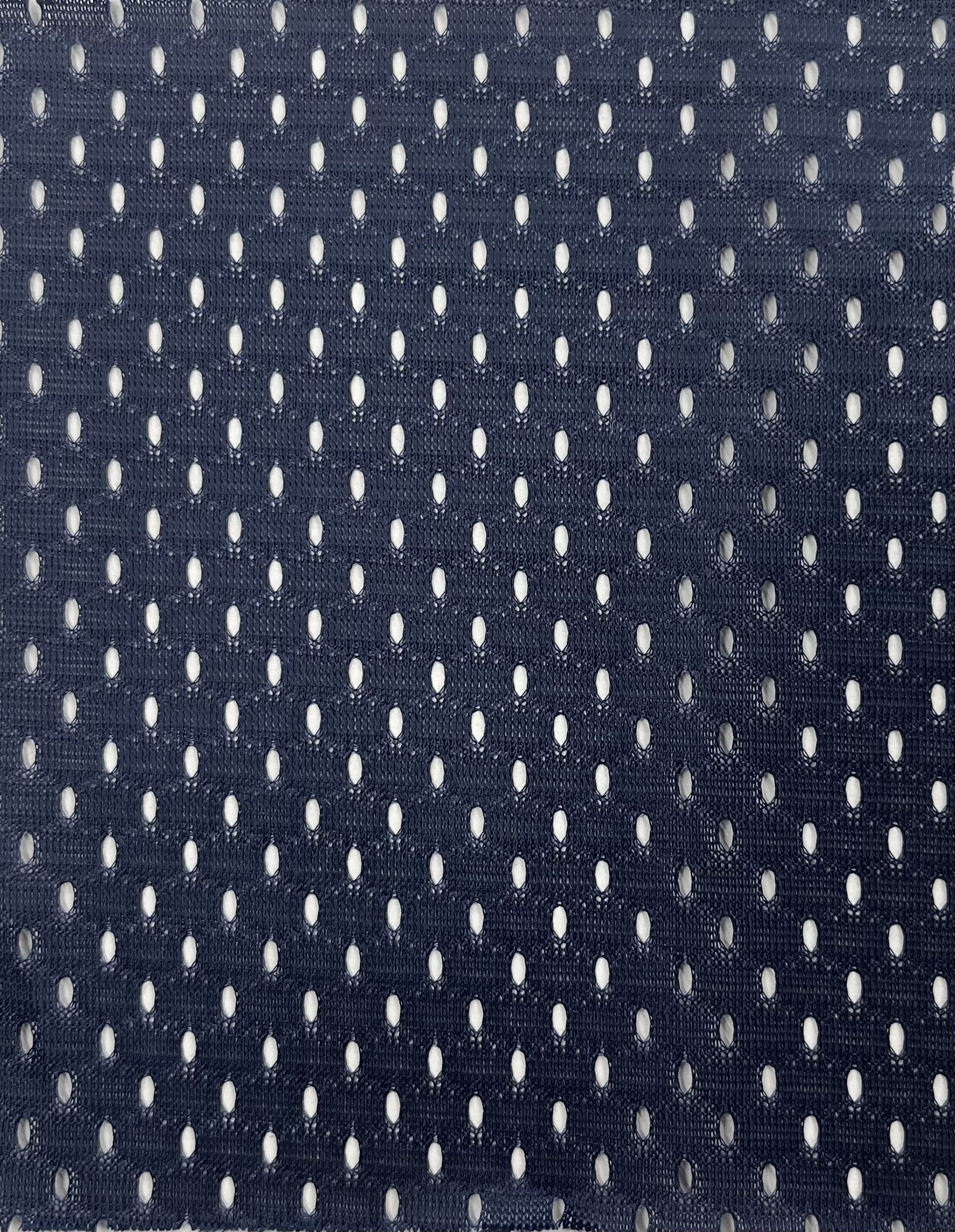 100% Poly Athletic mesh - Fabric by The Yard (Navy Blue)