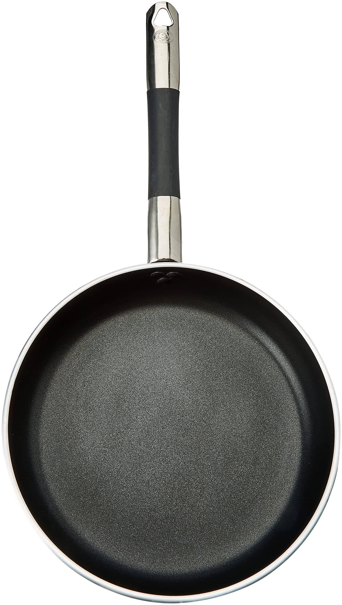 Pentole Agnelli ALSC2111SSC28 Alblack Padella Dritta con Fondo Rettificato, Alluminio, Nero, 28 cm