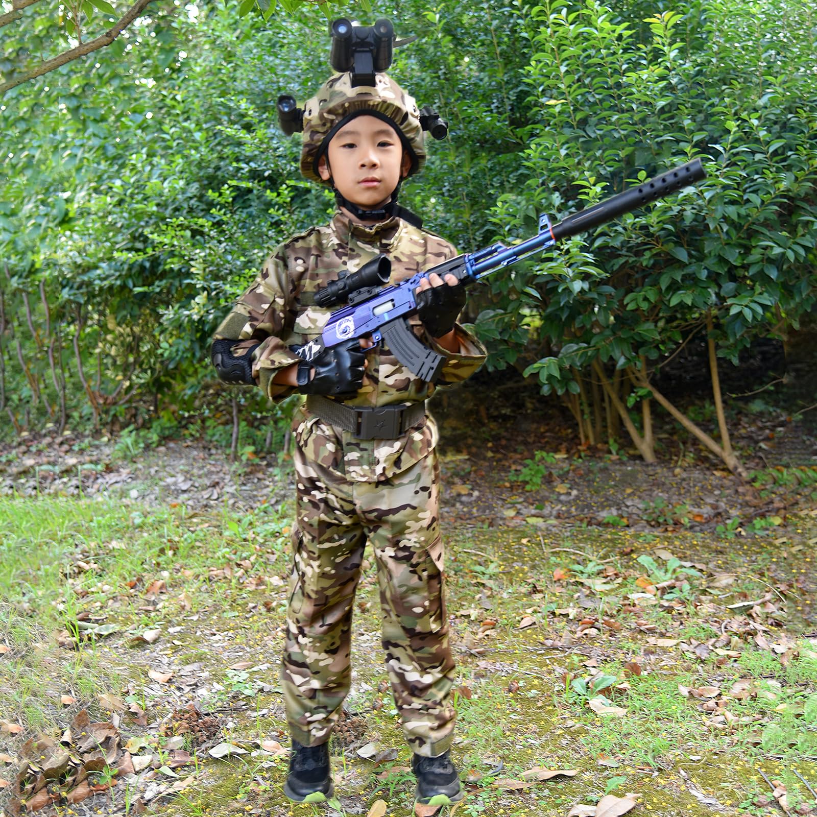 AKM Lanciatore di bossoli Pistola giocattolo Soft-Head per bambini | Modellismo smontabile | Include 5 munizioni Soft-Head | Revolver giocattolo sicuro con design realistico (viola)