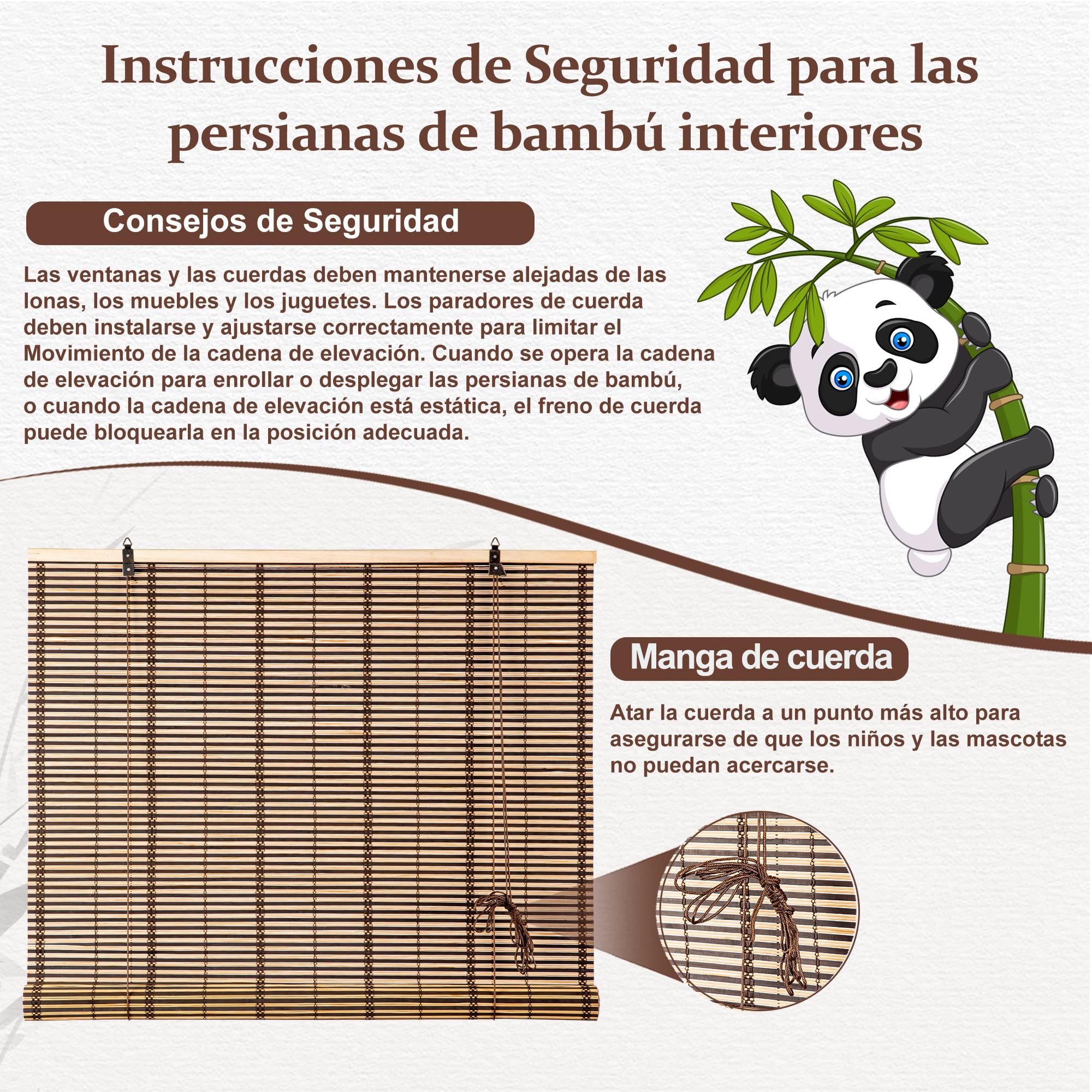 Estor de Bambú Enrollable para Interiores, Cortina Persiana de Madera, Protección Solar y Privacidad, para Ventana y Puerta 80x160 cm