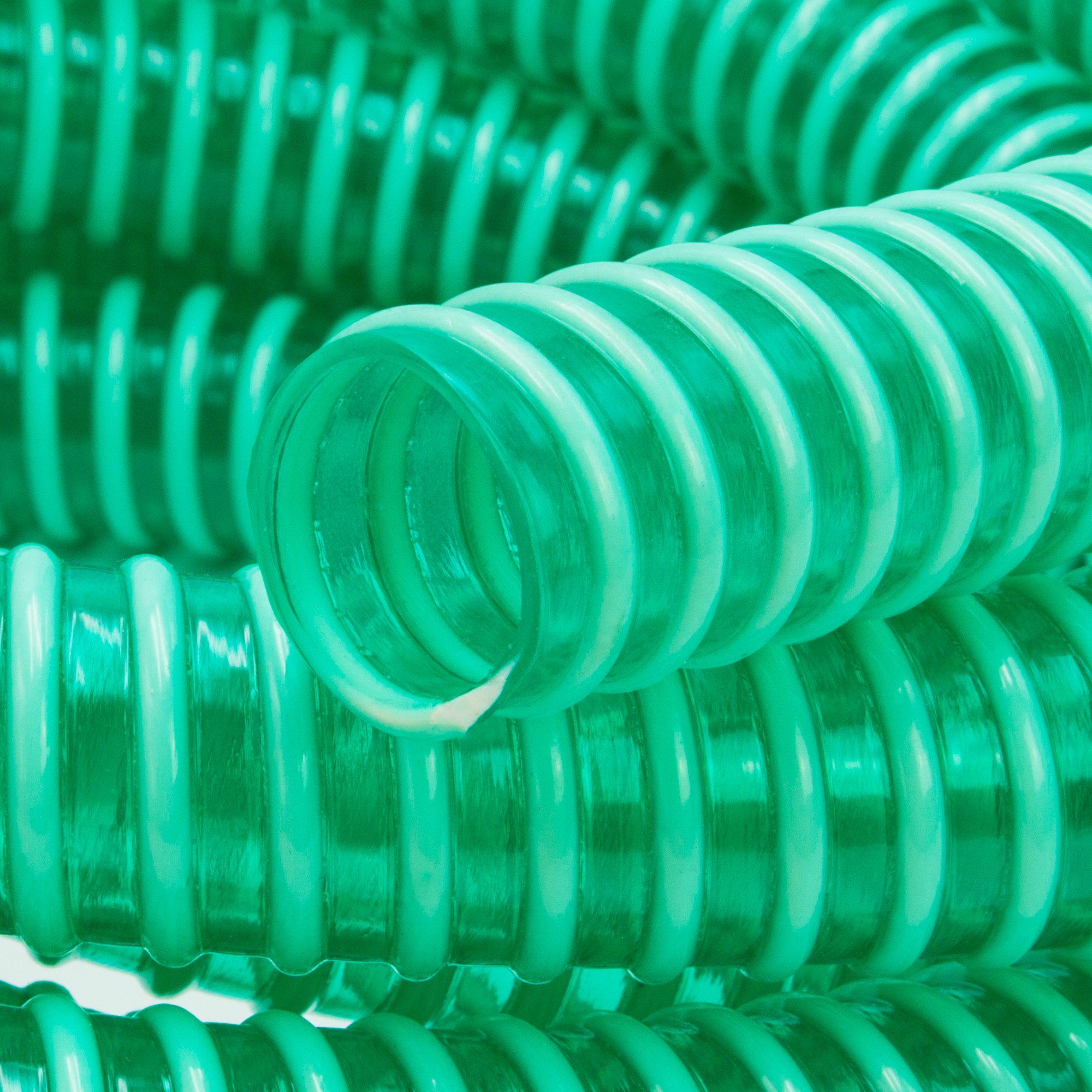 AWM Manguera de aspiración verde 1 1/4" (32 mm), manguera en espiral, manguera de presión, 32/38 (10)
