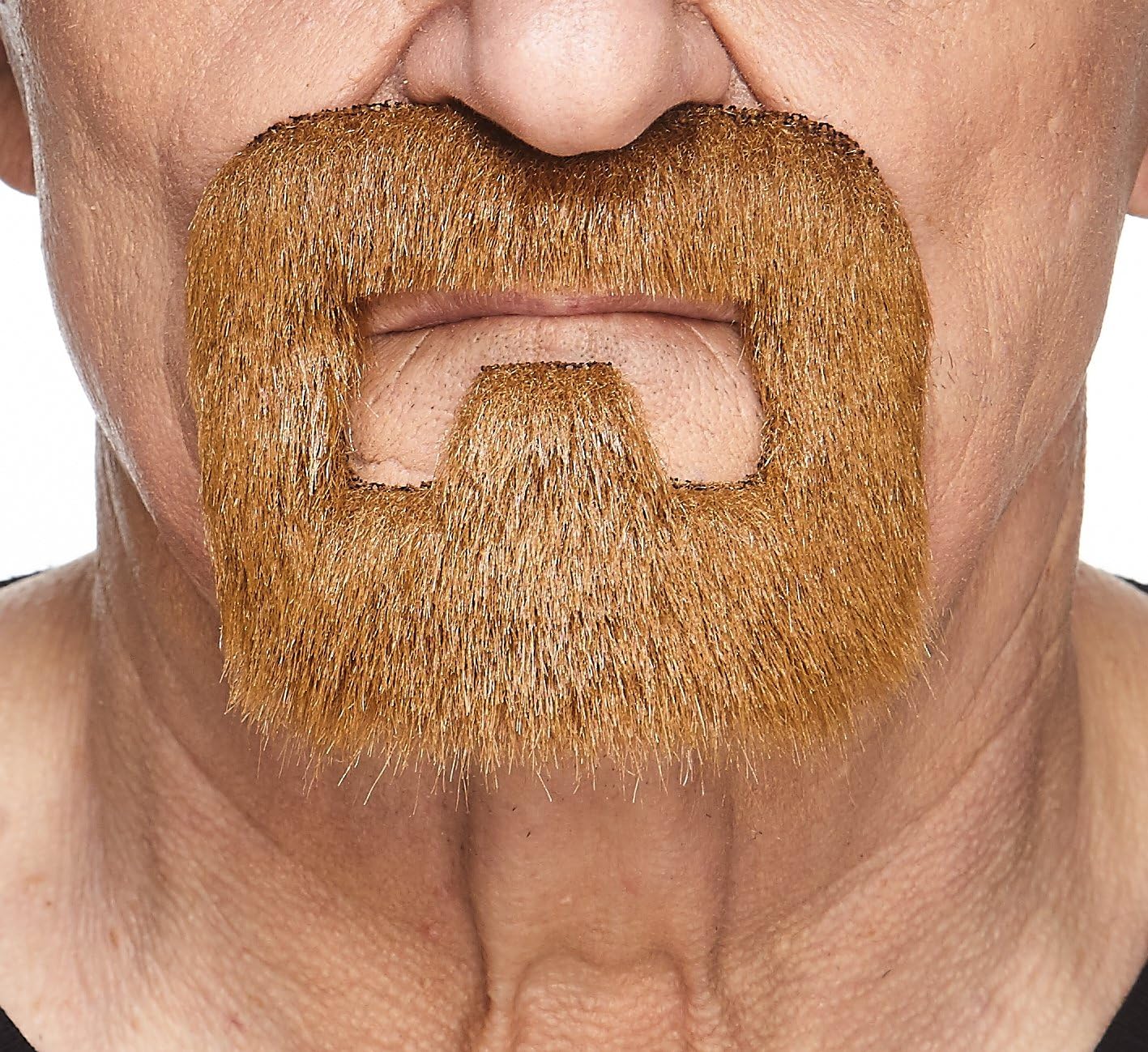 Mustaches Self Adhesive, Novelty, Inmate Fake Beard, False Facial Hair, Ginger Color