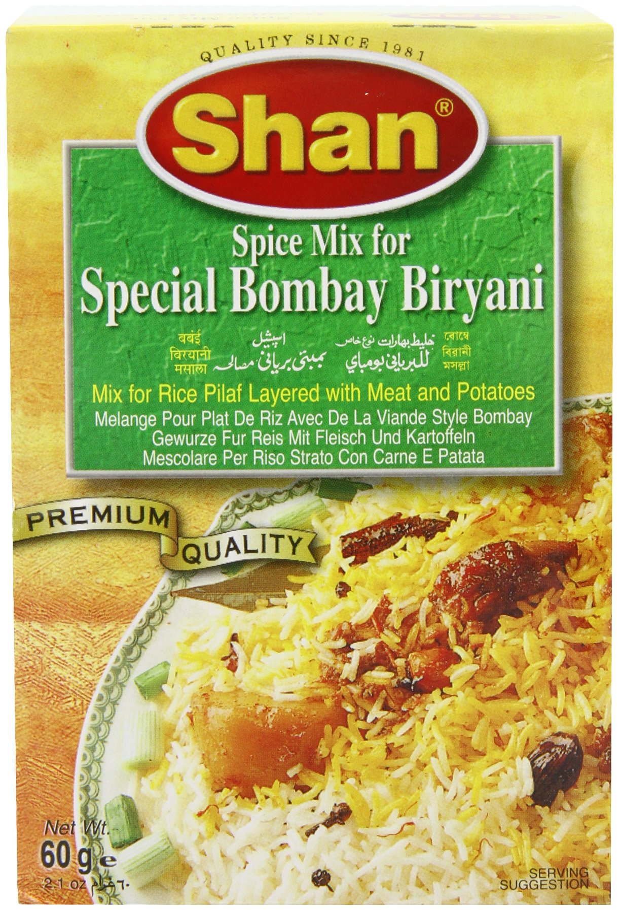Shan Special Bombay Biryani Masala, 60 g (B00F2HOS4K) Amazon Price History, Amazon Price Tracker