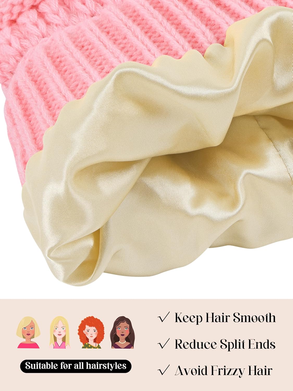 Winter Beanie Hat Scarf Gloves Set Warm Knit Fleece Touchscreen Gloves Neck Scarf Set Adult Winter Gift for Men Women - Image 3