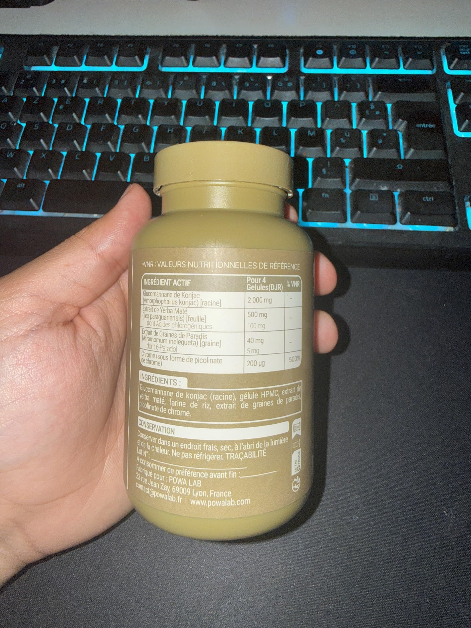 Meta Switch | Brûleur de Graisse Puissant, Coupe Faim & Minceur | Glucomannane de Konjac, Yerba Maté, Chrome | 120 Gélules Vegan, Cure 30 Jours