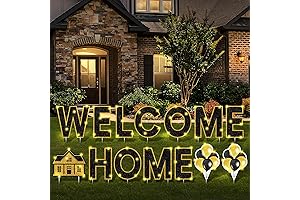 14 pcs Welcome Home Lawn Sign with Stakes