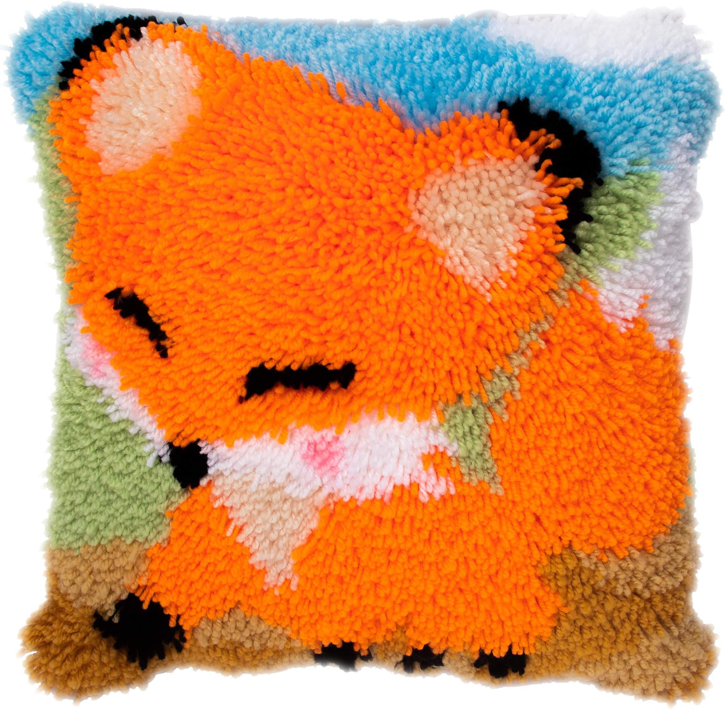 XDEGHUANGSS Kit Point Noué Á Faire Coussin Broderie Debutant