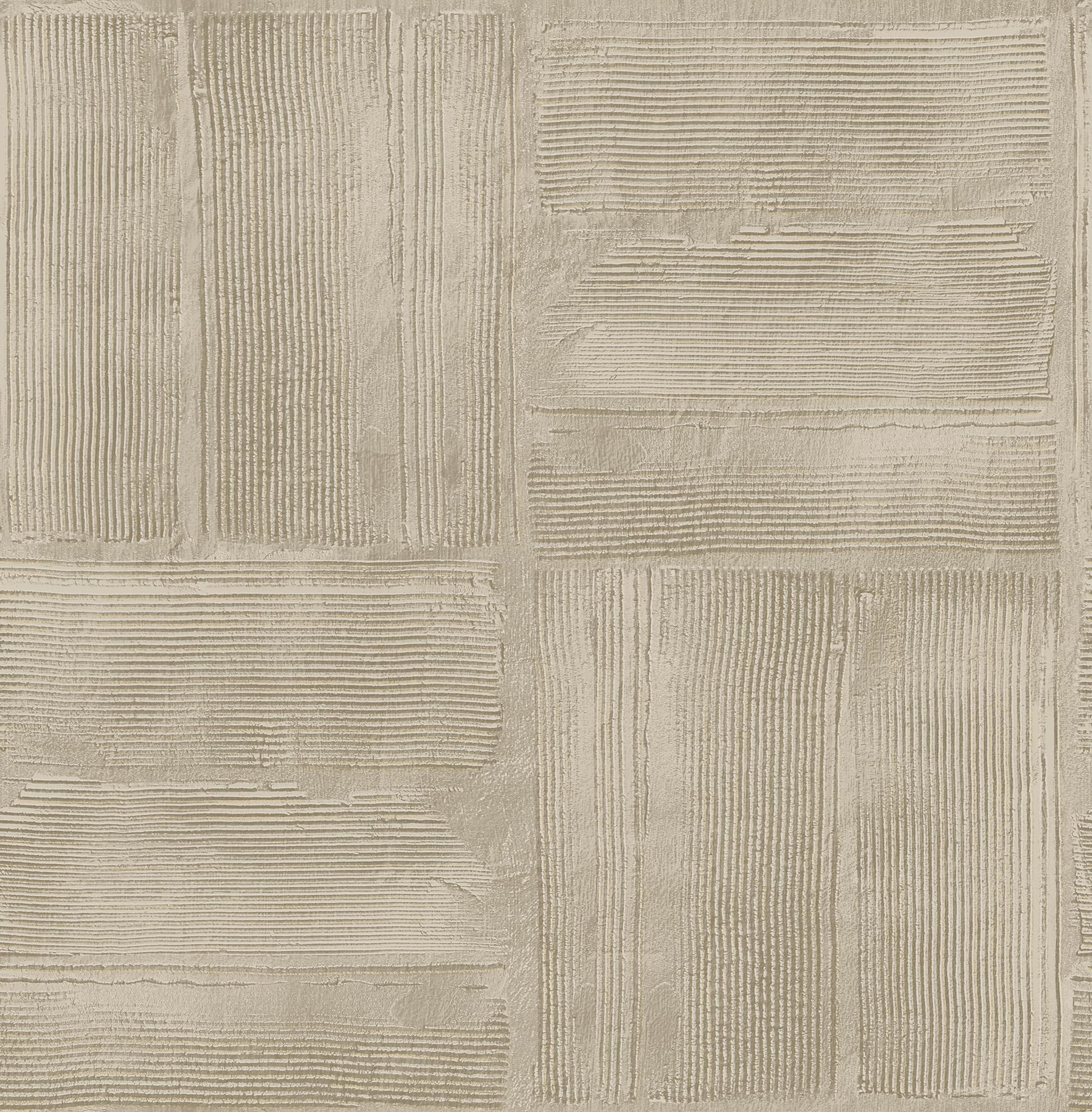 RoomMates Taupe Dimensional Square Plaster Peel and Stick Wallpaper, RMK12681PLW
