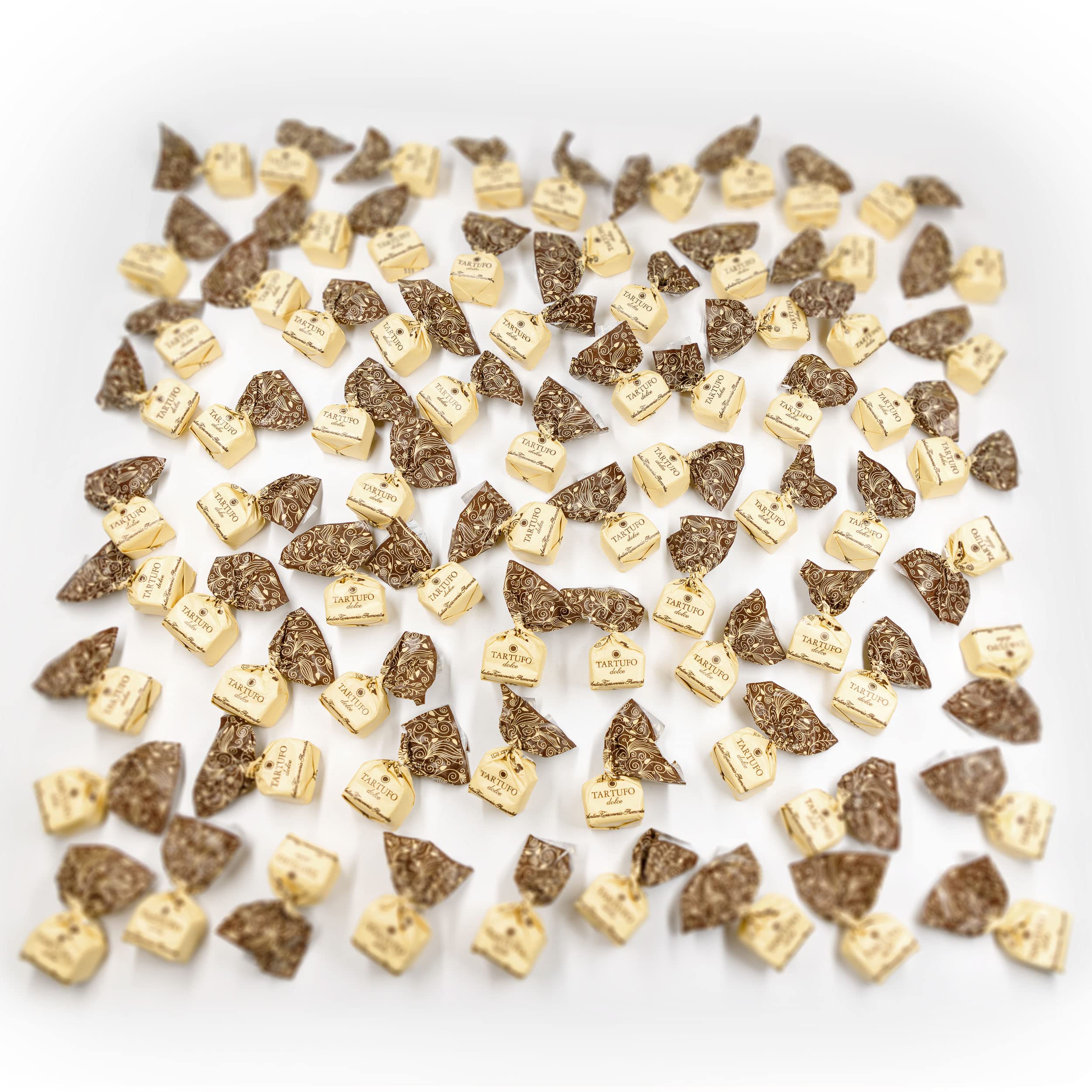 GUSTONE. Tartufi dolci nero | 70 Stück je 14g | Antica Torroneria Piemontese | Trüffel-Praline Zartbitterschokolade und Piemont Haselnüssen | 1kg Großpackung als Geschenk
