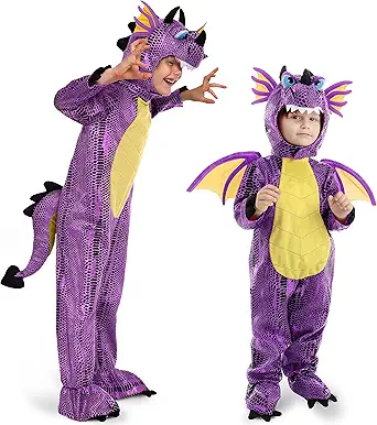 Spooktacular Creations Halloween Child Dragon Costume, Dinosaur Costume Kids with Wings Eggs for Baby Toddler Dress Up Party