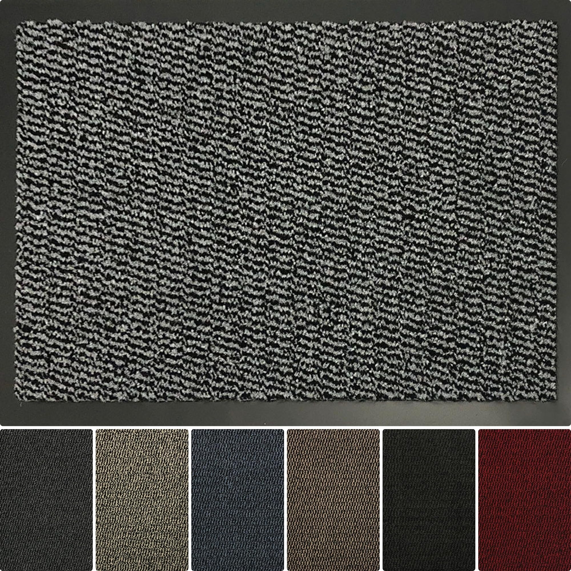 Desire Rugs - Doormat - Anti Slip - Silver Grey - 60 x 80cm