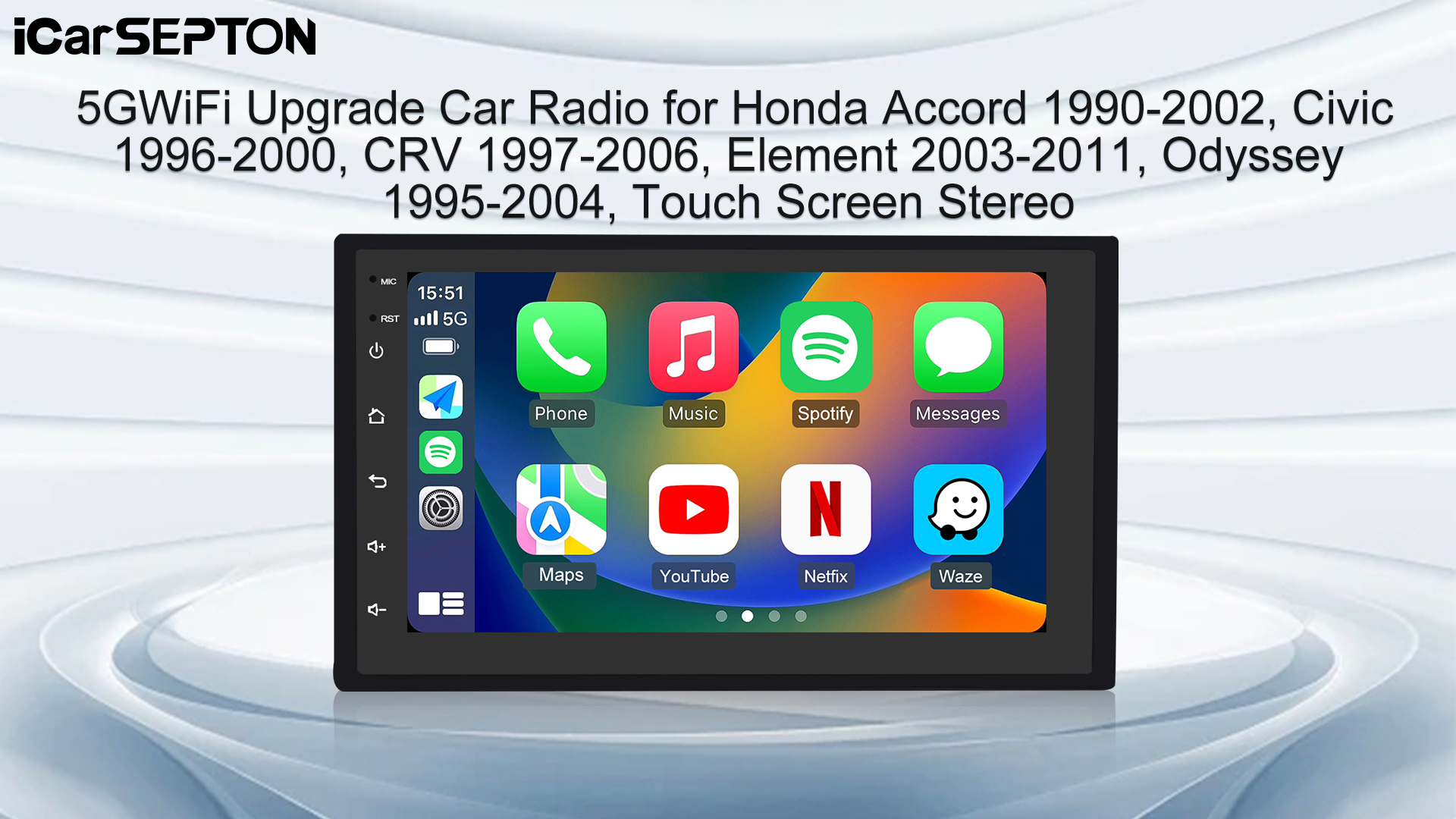 Amazon.com: 5GWiFi Upgrade Car Radio for Honda Accord 1990-2002