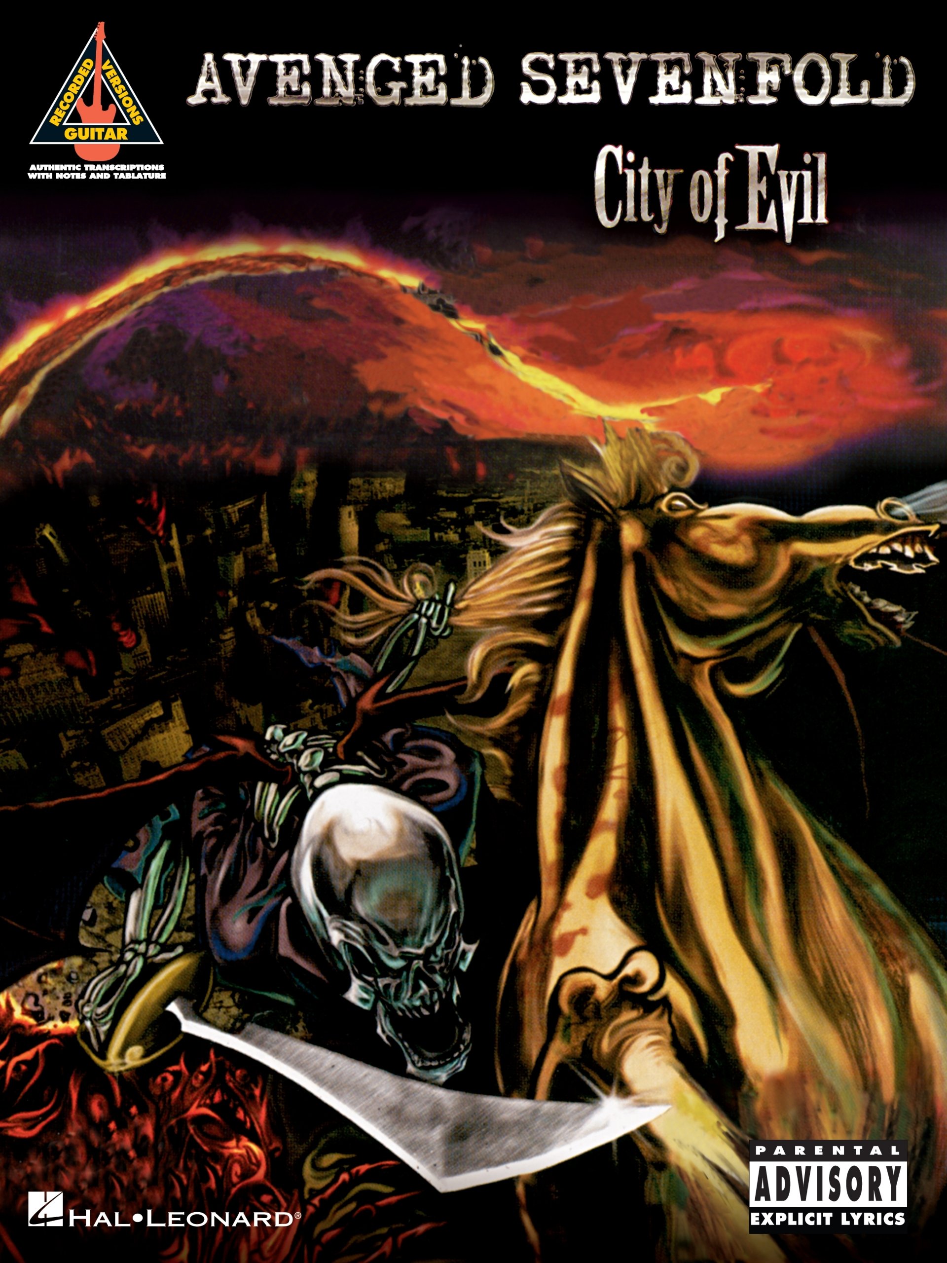 City of Evil Avenged Sevenfold songbook tablature guitare rock metal partitions english